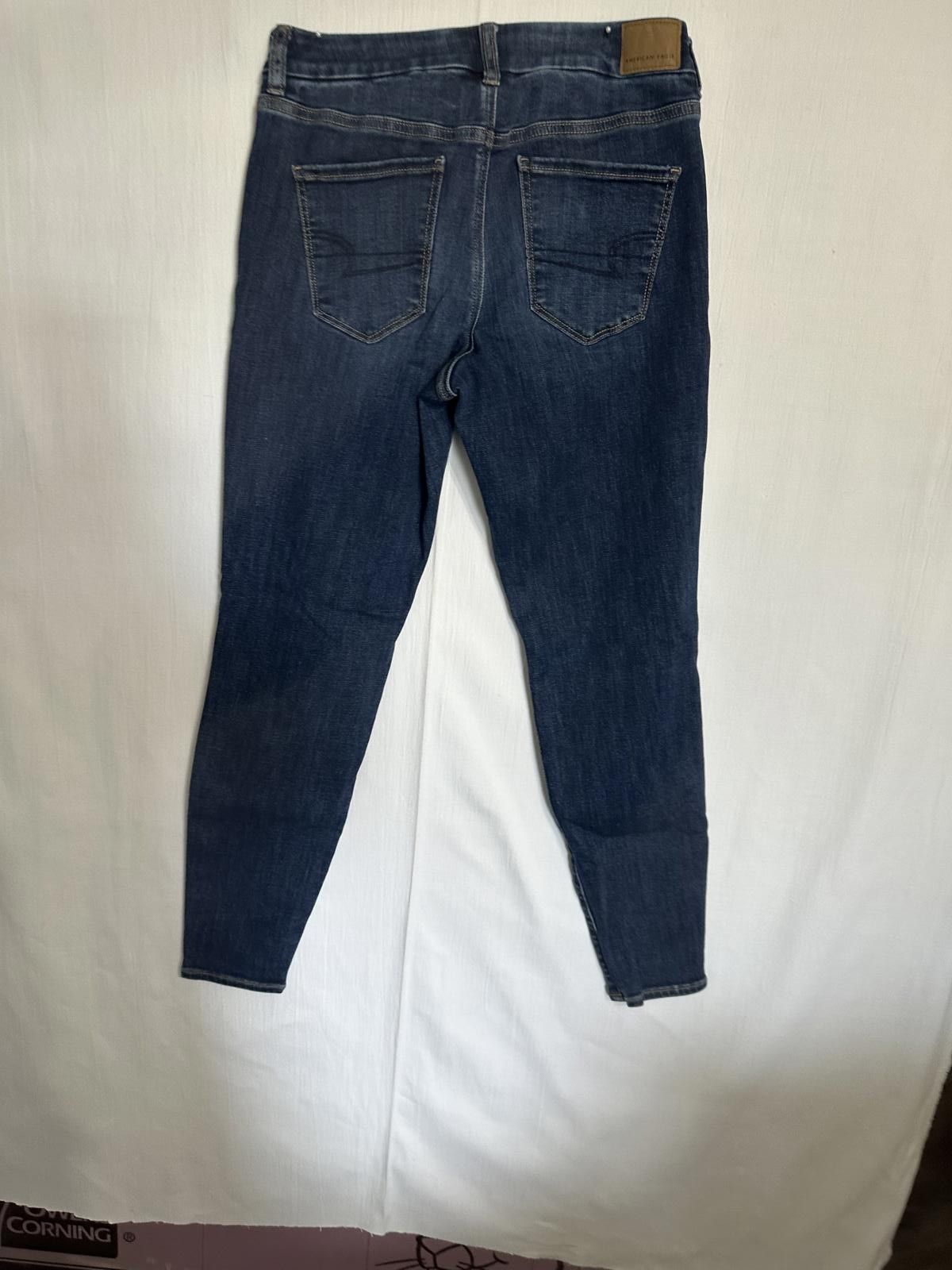 American Eagle Outfitters American Eagle Women's Skinny Jeans - Dark Wash Size 30" / US 8 / IT 44 - 4 Thumbnail