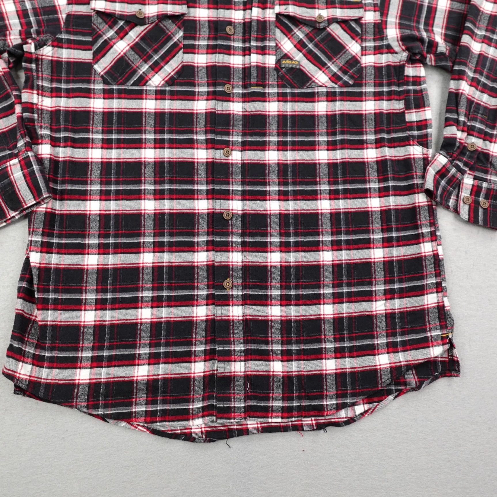 Ariat Ariat Flannel Shirt Men Large Red Plaid Button-Up Western Cowboy Outdoor Work Size US L / EU 52-54 / 3 - 5 Thumbnail