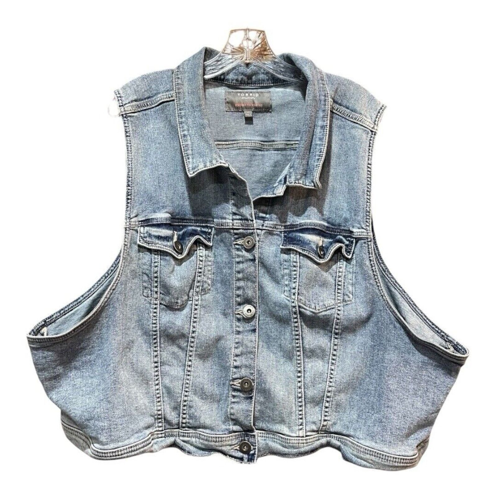 Other Torrid Denim Vest Size 4XL / US 24-26 - 1 Thumbnail