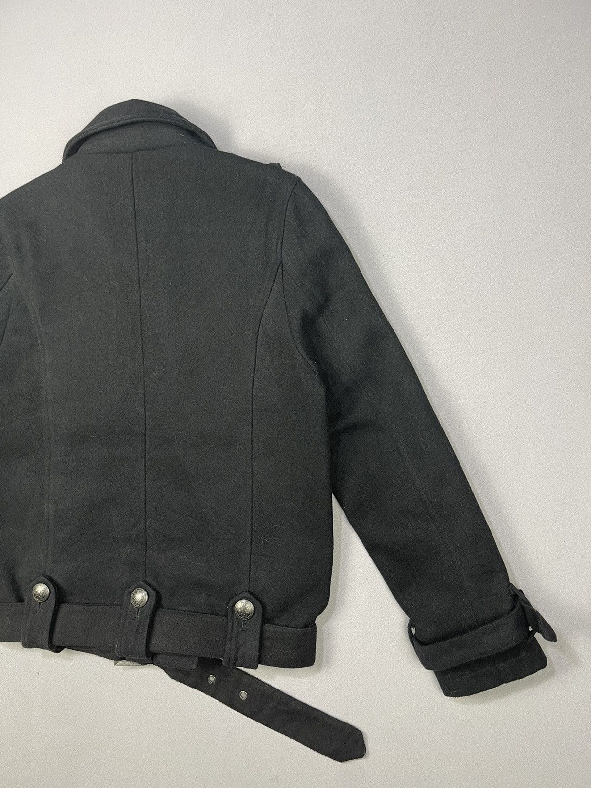 Japanese Brand Skull🔥 DIVINER Double Breasted Wool Biker Jacket Size US M / EU 48-50 / 2 - 7 Thumbnail