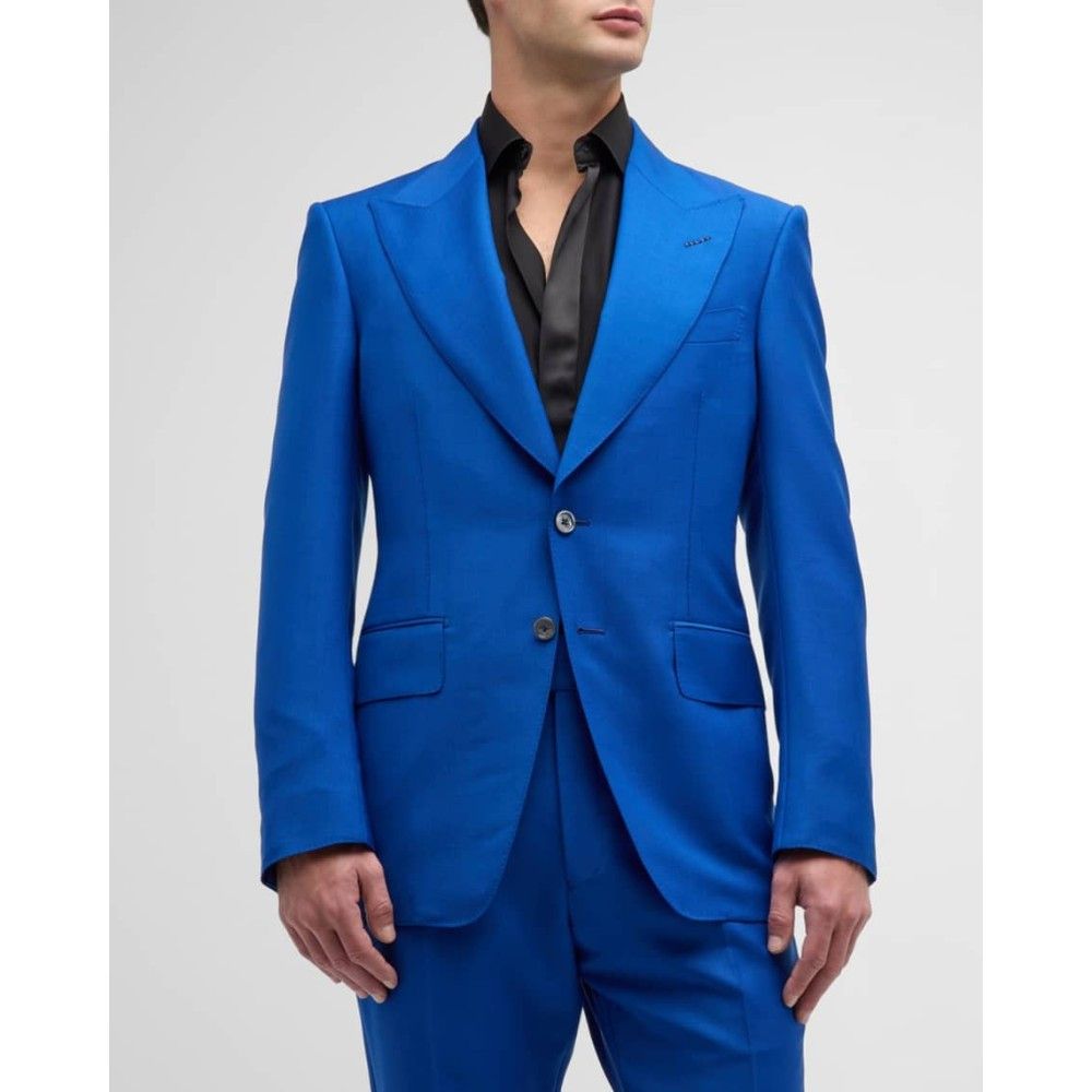 Tom Ford o1loc1c0924 2HAP03 Attics Suit in Blue Size US M / EU 48-50 / 2 - 4 Thumbnail