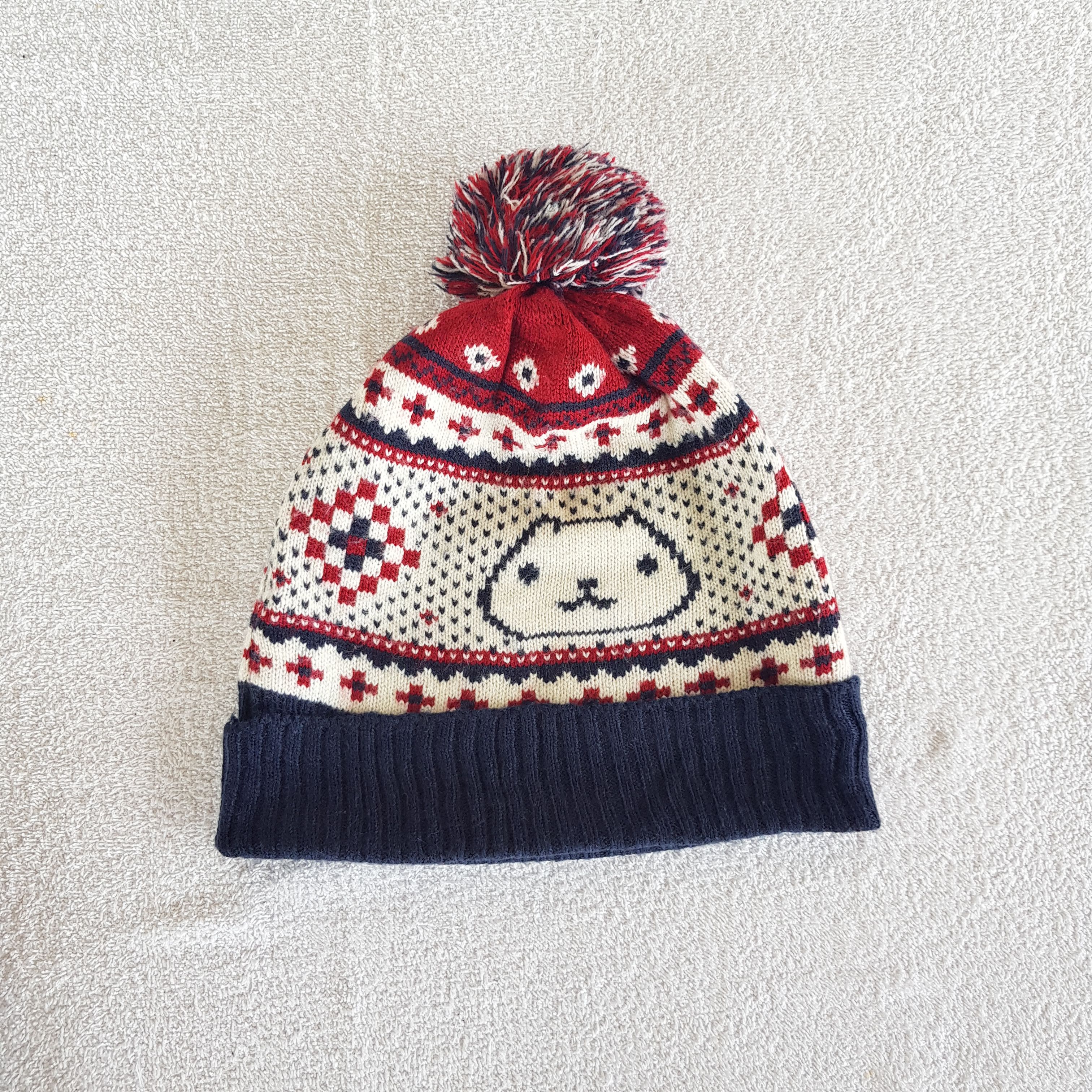 Japanese Brand Vintage Japanese Beanie Christmas Ribbed Knit Snow Caps Hats Size ONE SIZE - 5 Thumbnail