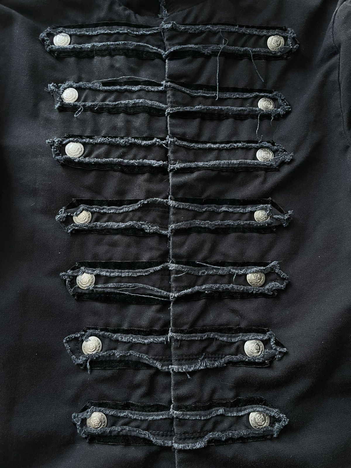 Japanese Brand Avant Garde 00’s Napoleon Blazer Jacket Y2K Dark Blue RARE Size M / US 6-8 / IT 42-44 - 9 Thumbnail