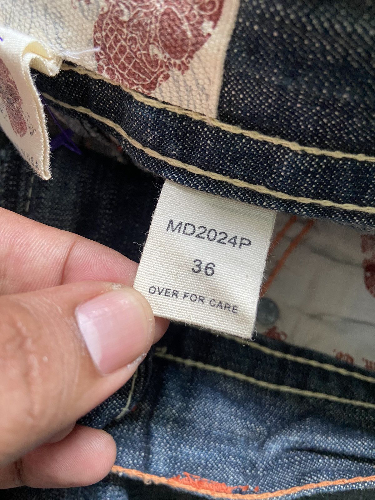If Six Was Nine Vintage Laguna Beach Gemstone Flare Denim Pants Size US 38 / EU 54 - 10 Thumbnail