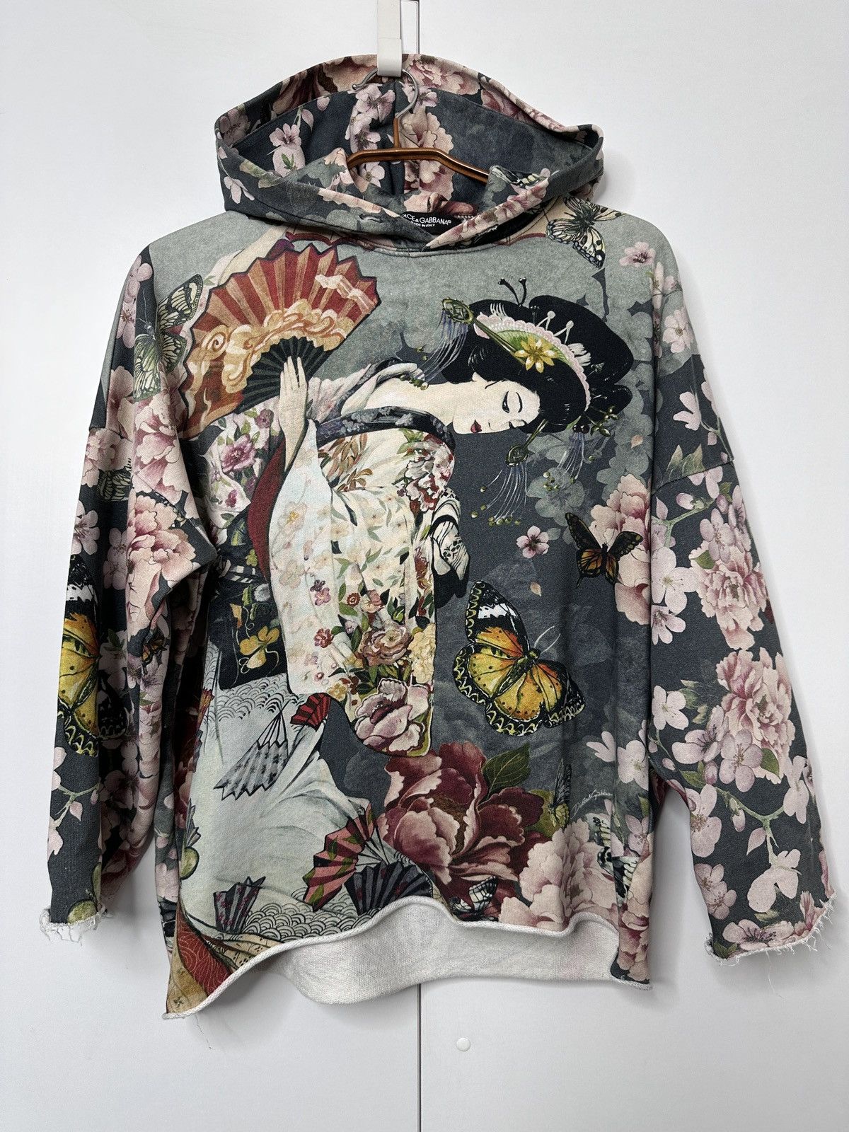 Dolce & Gabbana Dolce & Gabbana Vintage Geisha Print Hoodie – Made in Italy Size S / US 4 / IT 40 - 1 Thumbnail