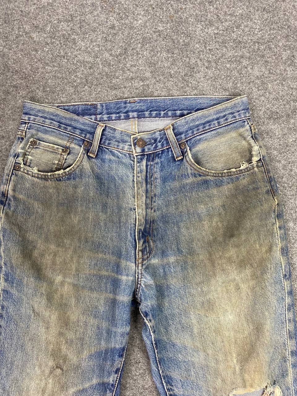 Big John vintage big john distressed denim nice design Size US 33 - 7 Thumbnail