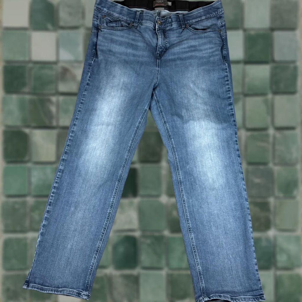 Torrid Torrid Bombshell Straight Premium Stretch Jeans Womens Size 22R - Blue Denim Size 40" / US 18 - 1 Thumbnail