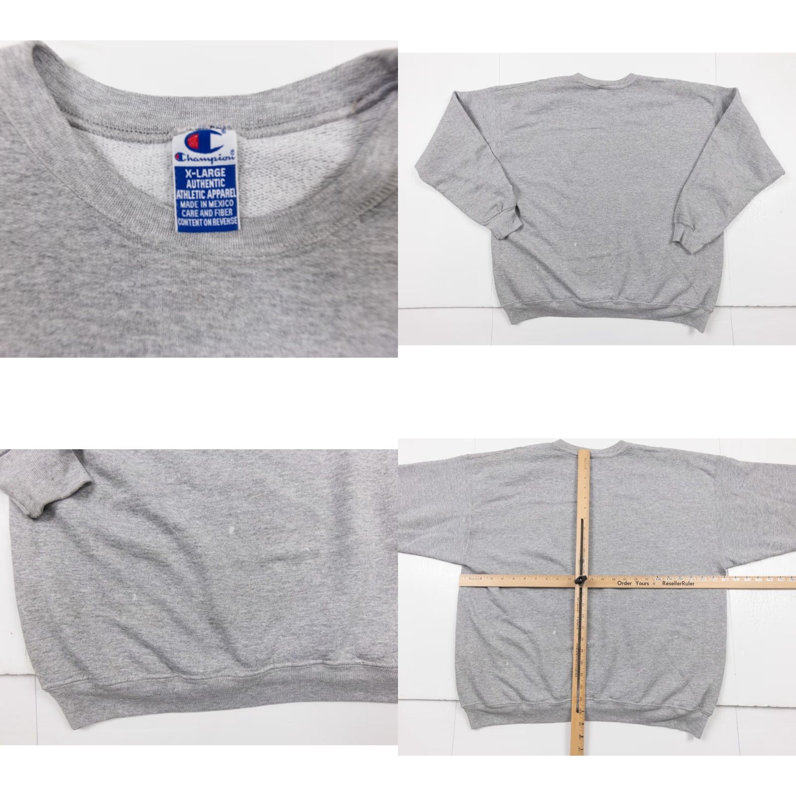 Champion VINTAGE Champion Sweatshirt Mens Adult XL Gray Crewneck 90s Paint Splatter Outdoor Sweatshirt Size US XL / EU 56 / 4 - 8 Thumbnail