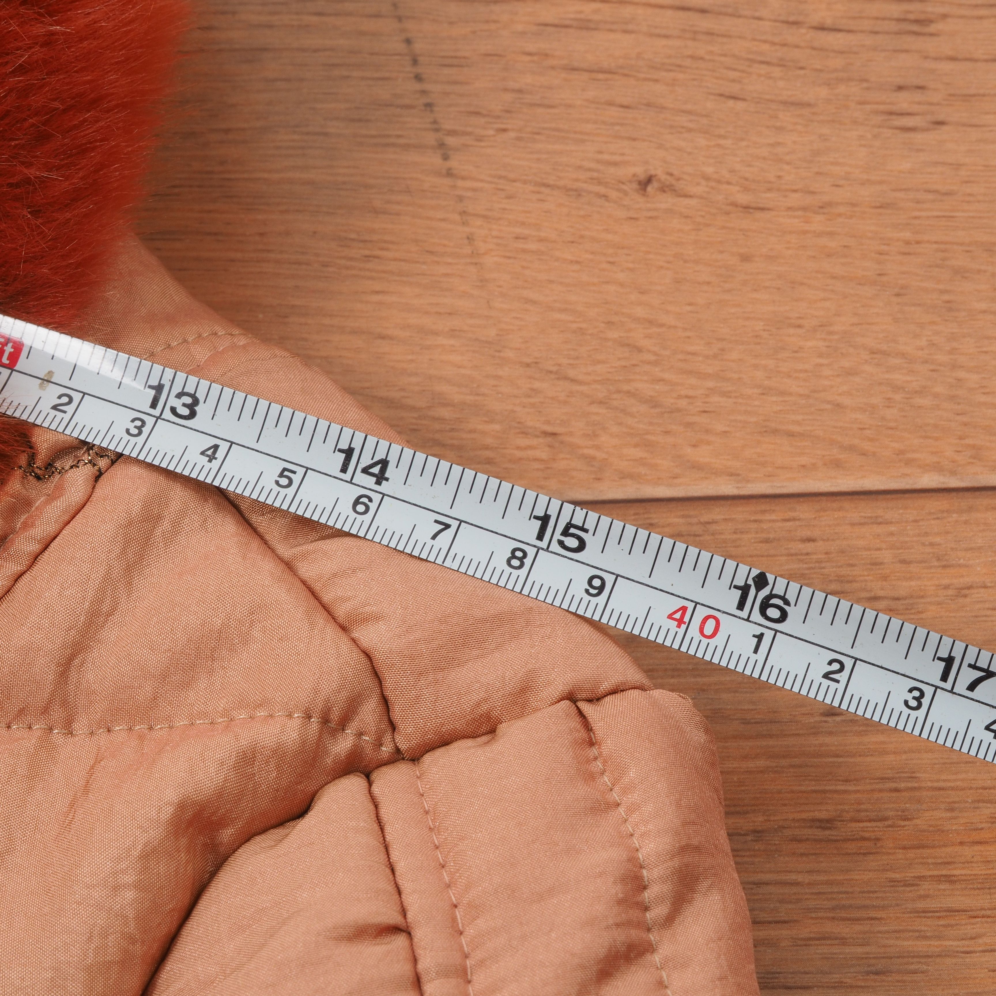 Elisa Cavaletti Elisa Cavaletti Peach Nylon Metal Fur Trims Jacket Size S / US 4 / IT 40 - 10 Thumbnail