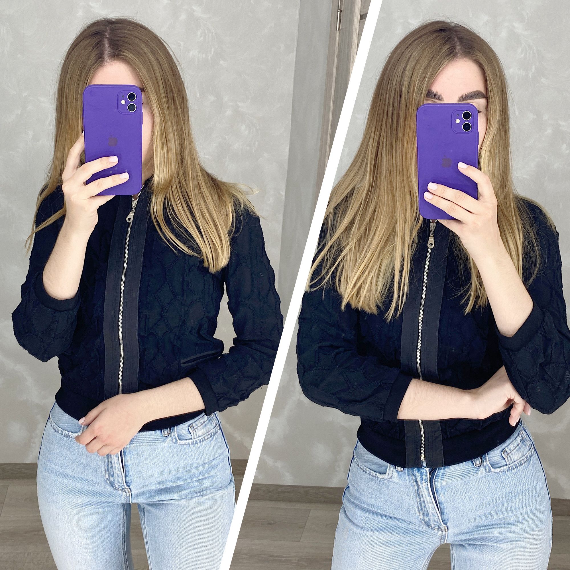 Designer × Marithe + Francois Girbaud Marithe Francois Girbaud Bomber Jacket Women Ladies Size S / US 4 / IT 40 - 2 Thumbnail