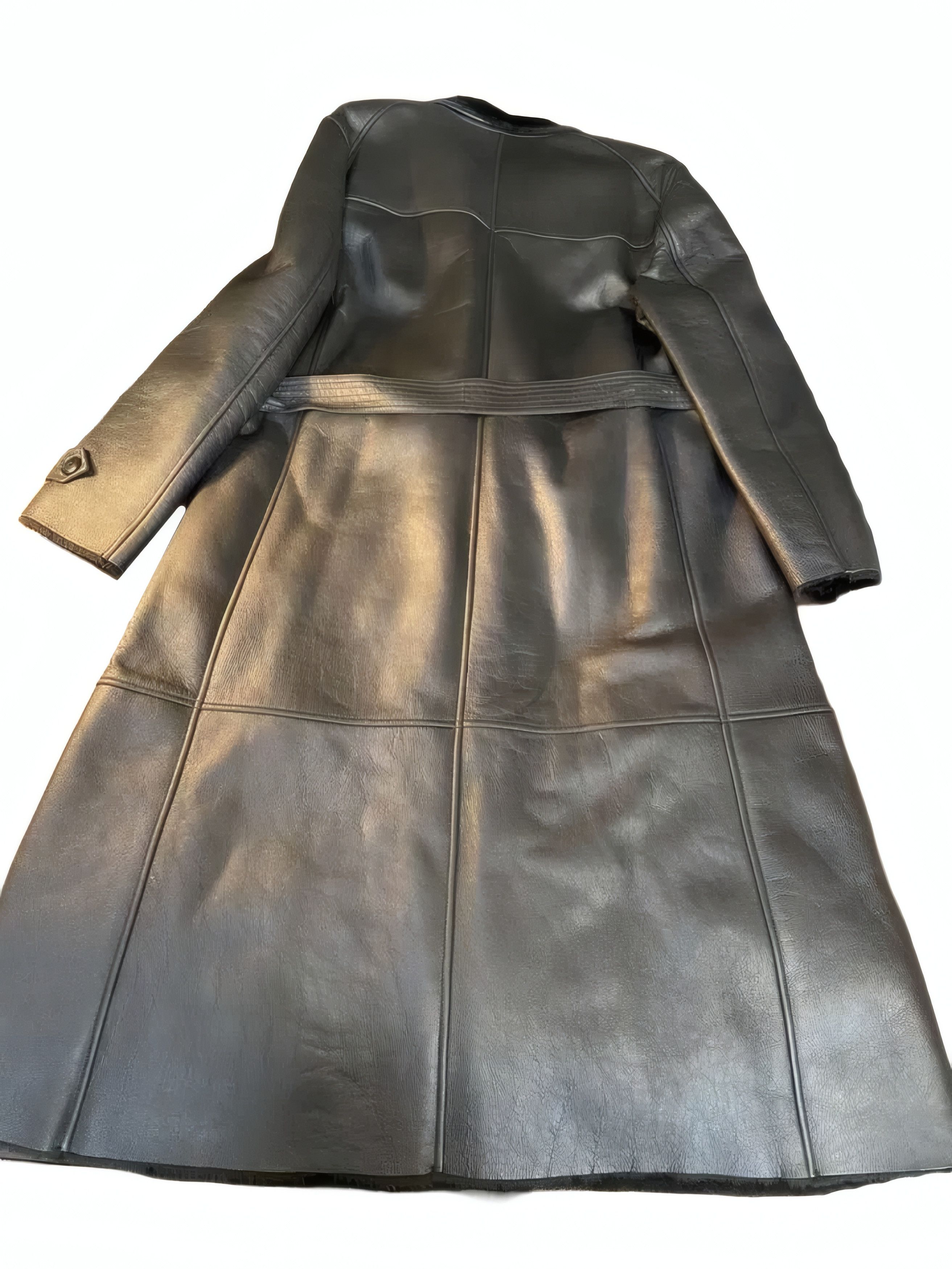 Giorgio Armani Borgo 21 Black Label Shearling Trench Coat