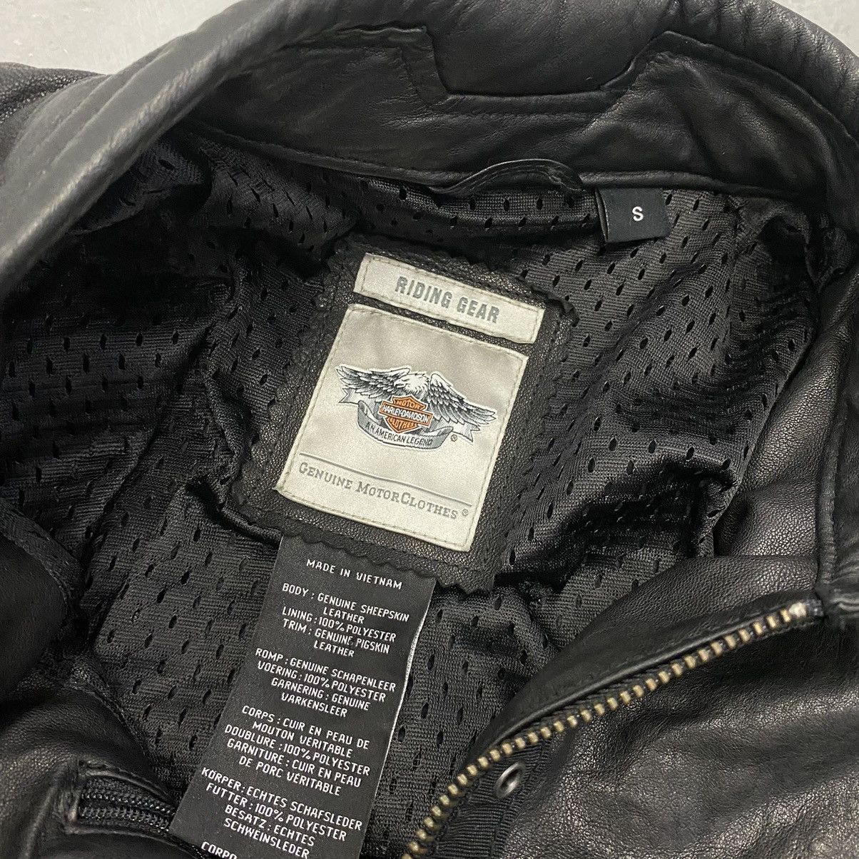 Harley Davidson × Japanese Brand × Vintage Vtg Y2K Harley Davidson Studded Gothic Wings Leather Jacket Size S / US 4 / IT 40 - 5 Thumbnail