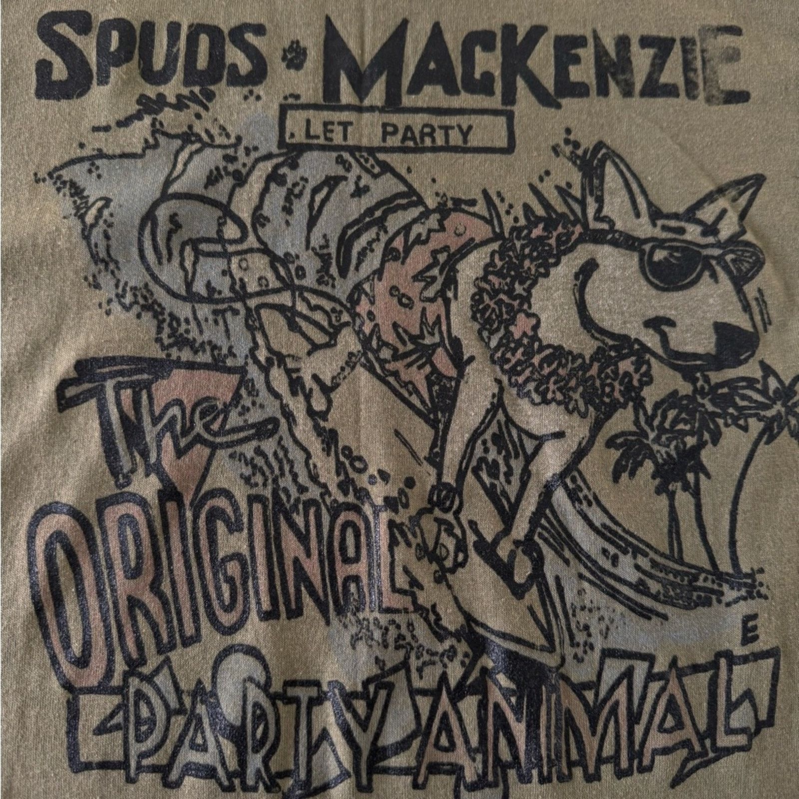 TEE JAYS VTG Spuds Mackenzie single stitch t shirt Size L / US 10 / IT 46 - 11 Thumbnail