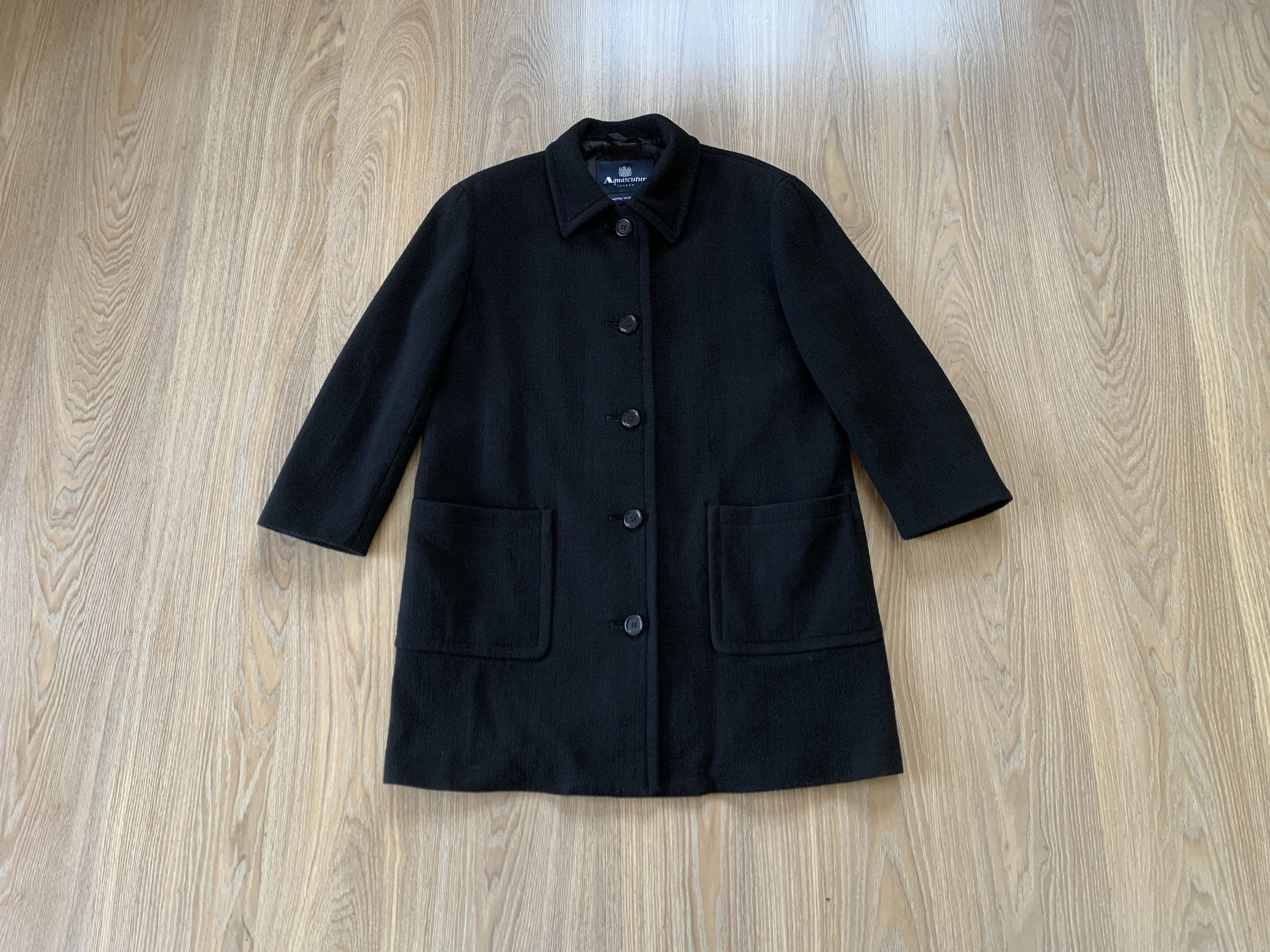 Aquascutum × Vintage Aquascutum London Women's Vintage Wool Coat Size M / US 6-8 / IT 42-44 - 11 Thumbnail