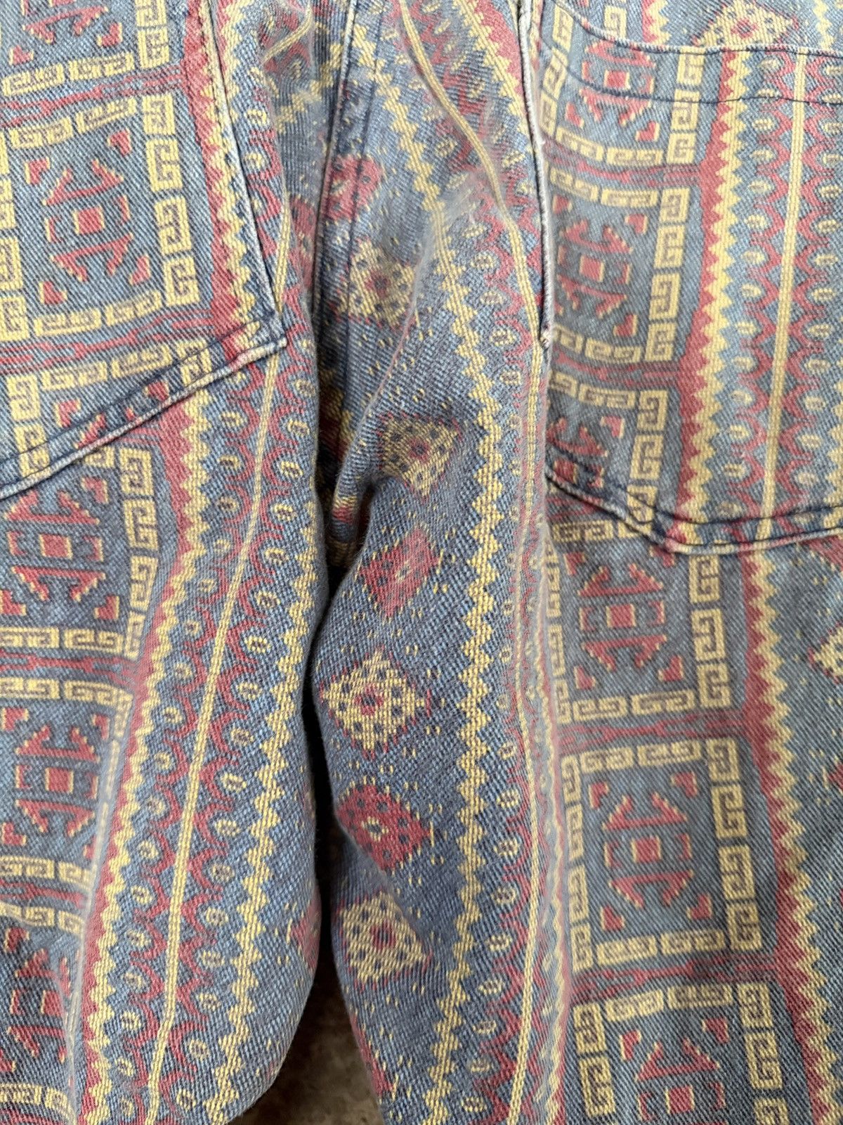 Other 🌵 Seafarer Intuit Aztec Print Colorblock Flare Pants Size 38" / US 16 / IT 52 - 8 Thumbnail