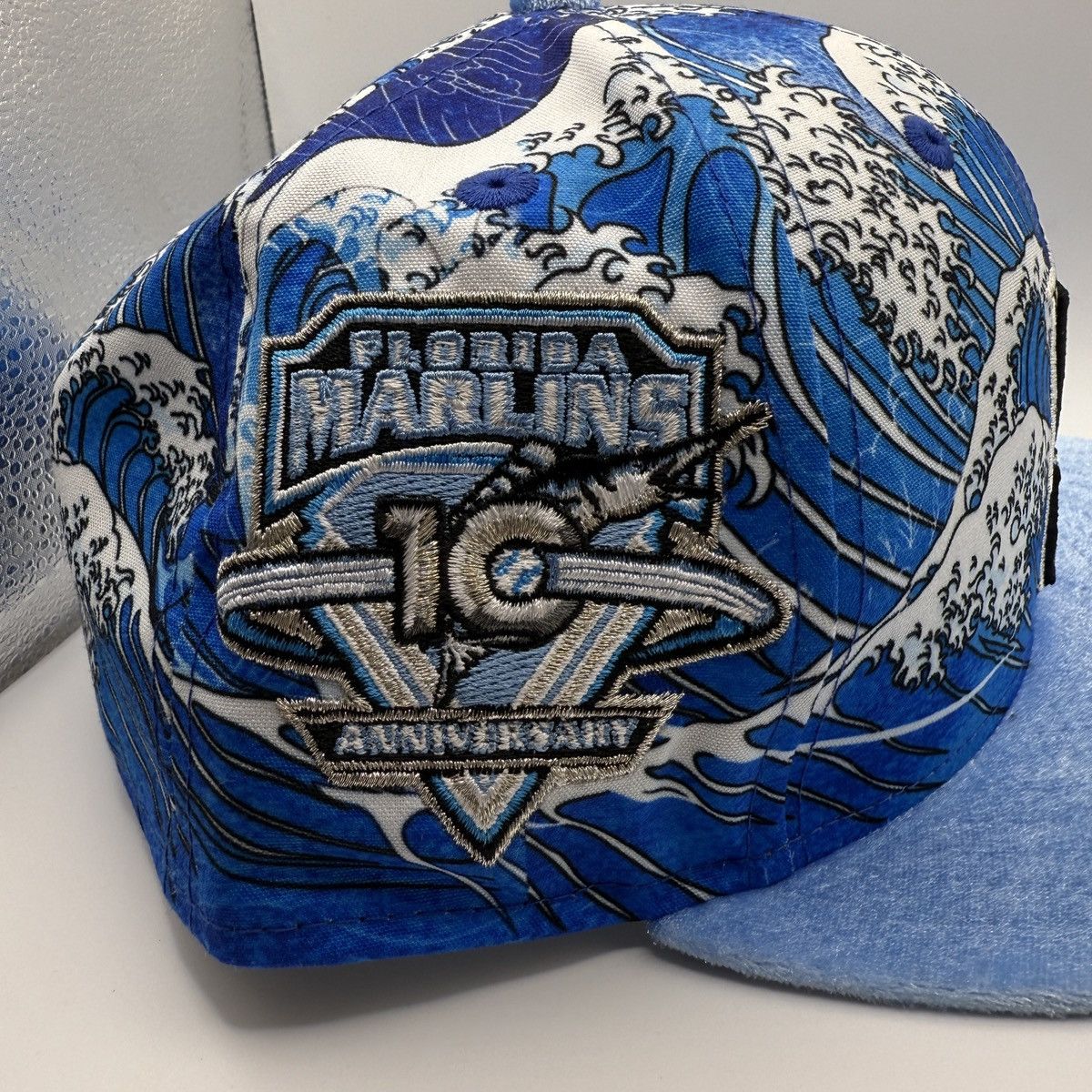 New Era New era Miami marlins 10th year anniversary fitted Hat 7 1/4 Size ONE SIZE - 3 Thumbnail