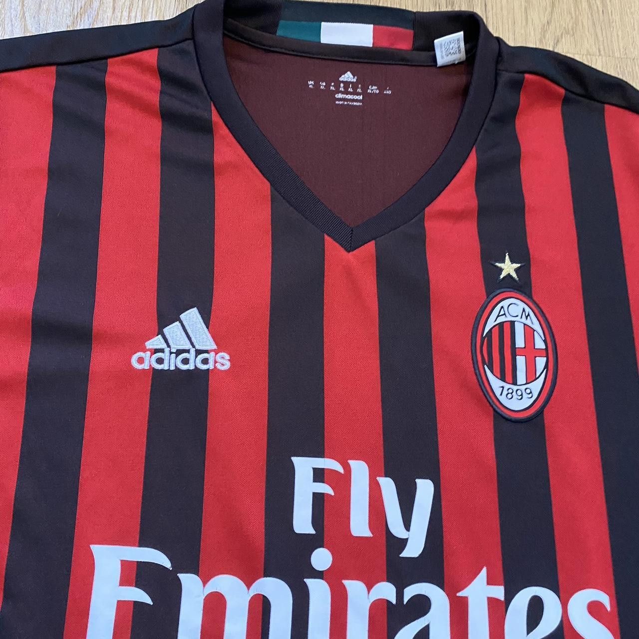 Adidas 2016-17 Ac Milan Adidas Home Serie A Football Shirt Size US XL / EU 56 / 4 - 3 Thumbnail