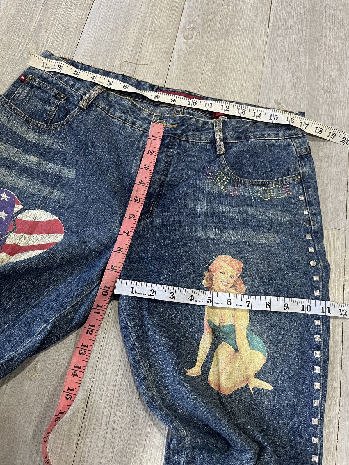 Hysteric Glamour RARE JEANS Great Britain 🇬🇧 Sexy lady by zana . di Size US 34 / EU 50 - 9 Thumbnail