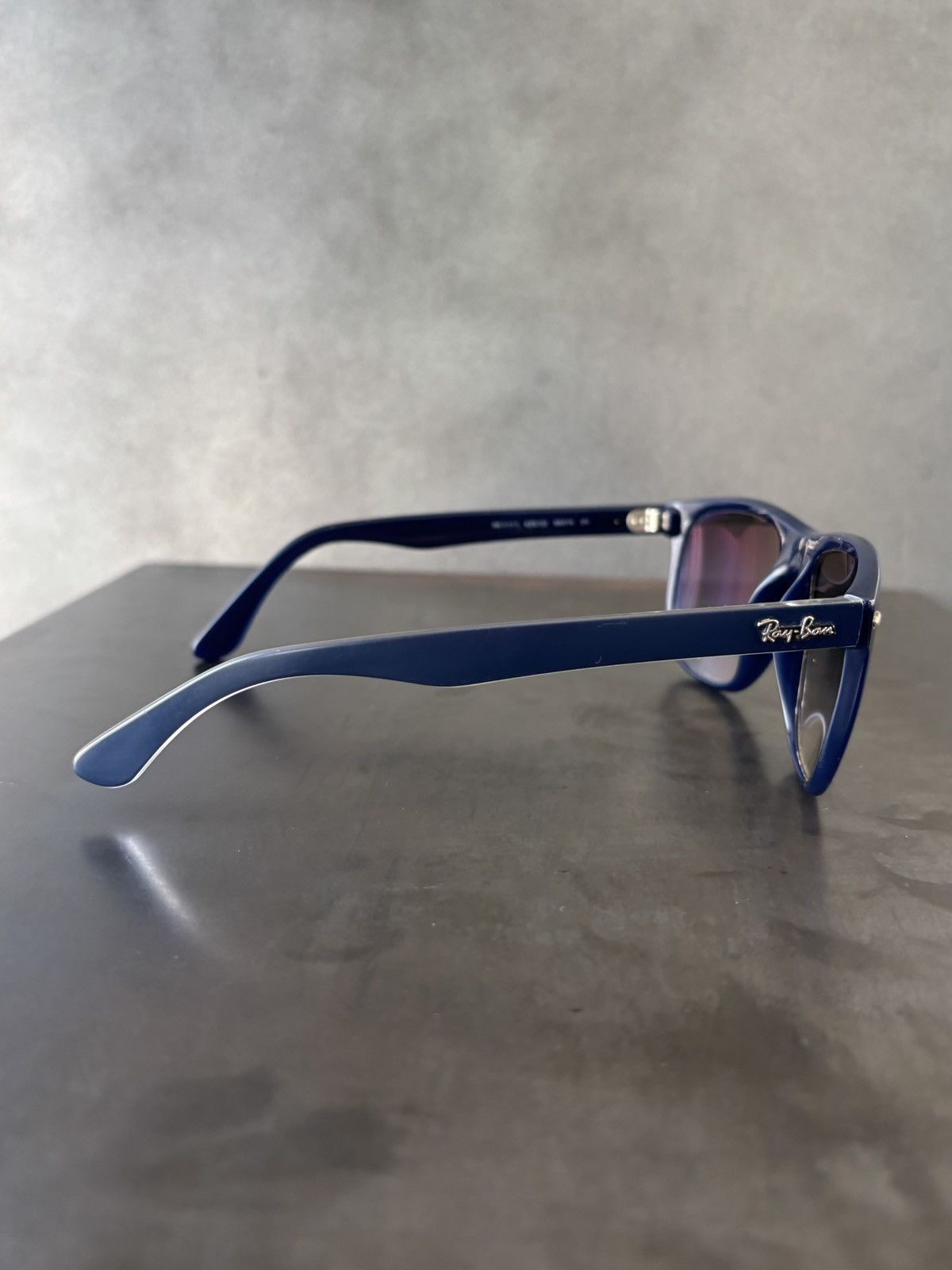 RayBan Ray-Ban Sunglasses RB4147 Made in Italy Blue Sport Boyfriend Size ONE SIZE - 18 Thumbnail