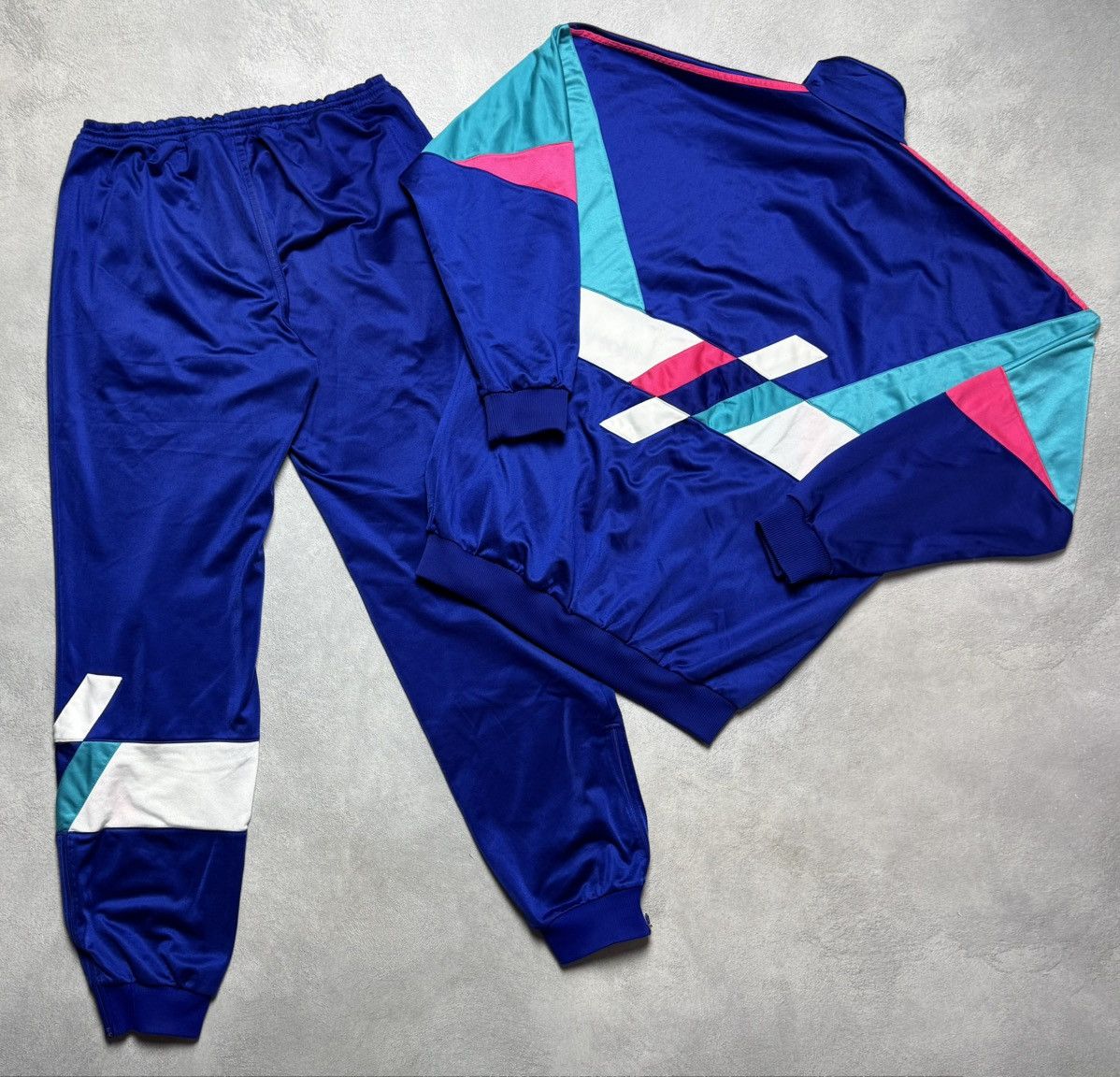 Adidas 1990s Adidas Vintage Tracksuit Set Retro Football Soccer Size US M / EU 48-50 / 2 - 2 Thumbnail