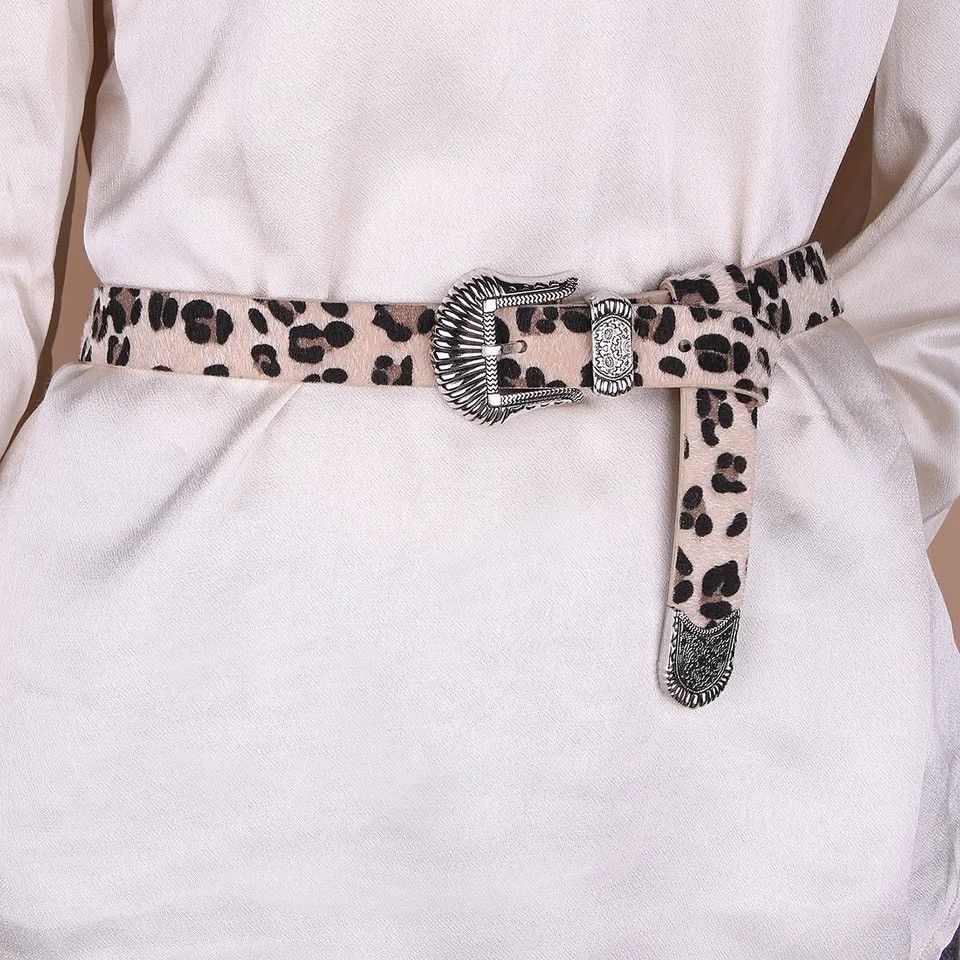 Designer 100cm Leopard Belt Size ONE SIZE - 1 Thumbnail