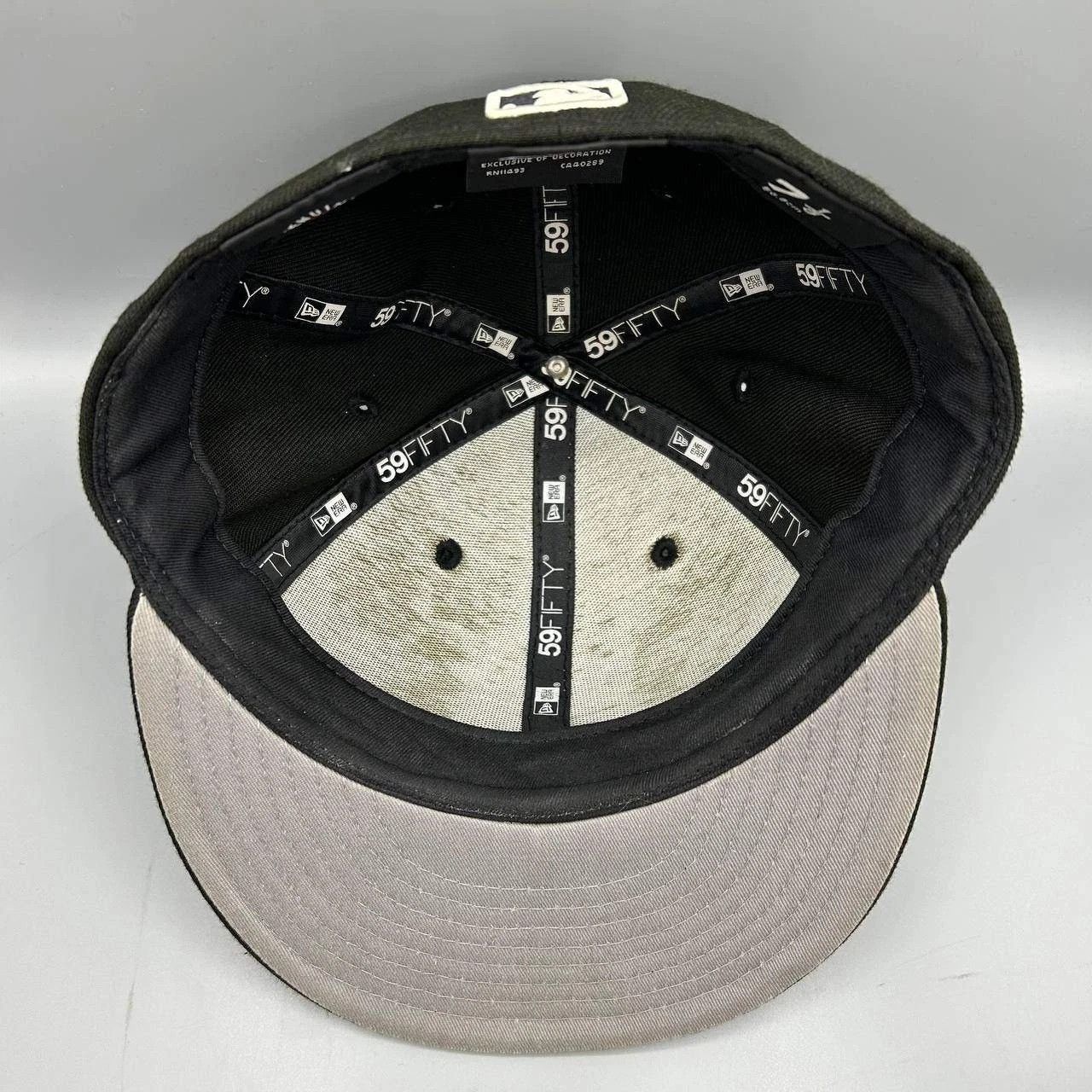New Era San Francisco Giants Hat Men 7 1/8 Black MLB Fitted Cap Size ONE SIZE - 2 Thumbnail