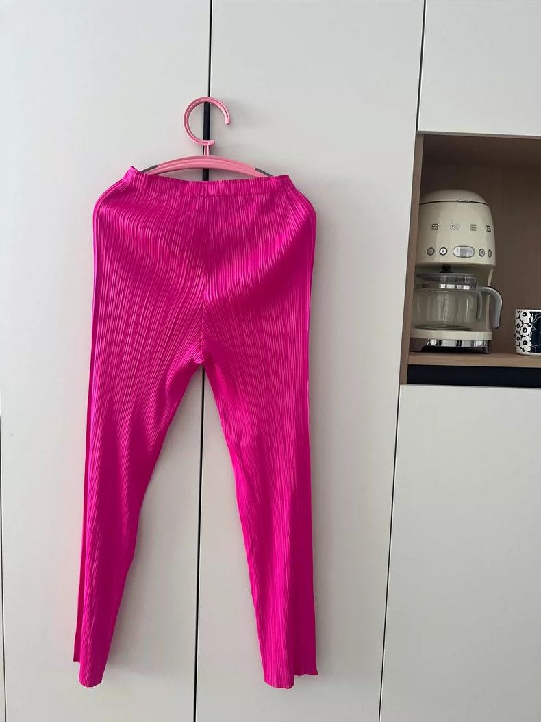 Issey Miyake issey miyake size:5 Pink straight-leg pants 2505-Nextarrow Size 42" / US 20 - 4 Thumbnail
