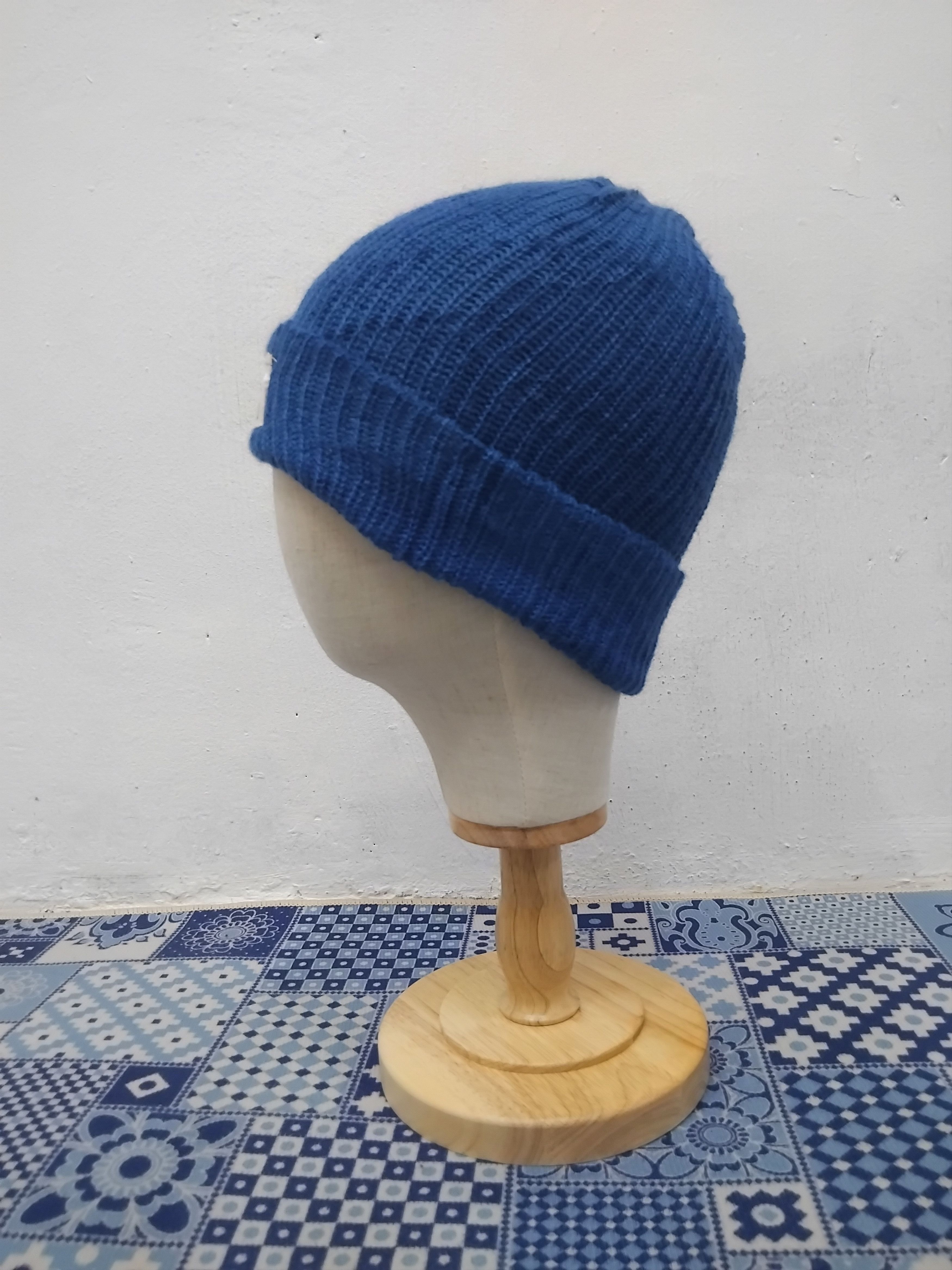 Japanese Brand 💥Made in USA Blue Beanie Size ONE SIZE - 7 Thumbnail