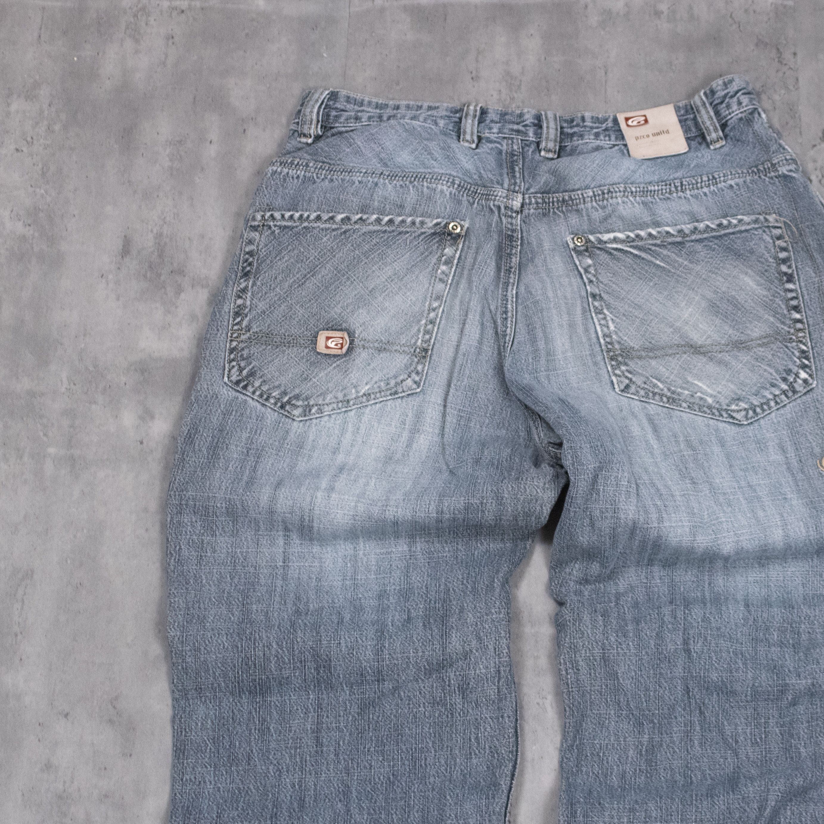 Point Zero VTG Y2K Point Zero Grey Baggy Denim Jeans Size US 30 / EU 46 - 16 Thumbnail