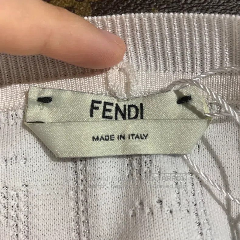 Other Fendi Dark Pattern Logo Printed Knit Short Sleeve Size XS / US 0-2 / IT 36-38 - 4 Thumbnail