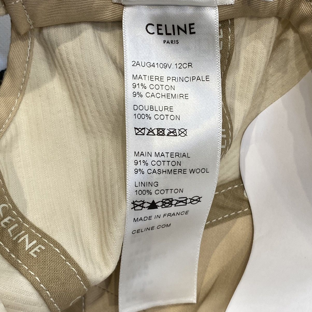 Celine CELINE Triomphe Baseball Cap In Cotton Size ONE SIZE - 8 Thumbnail