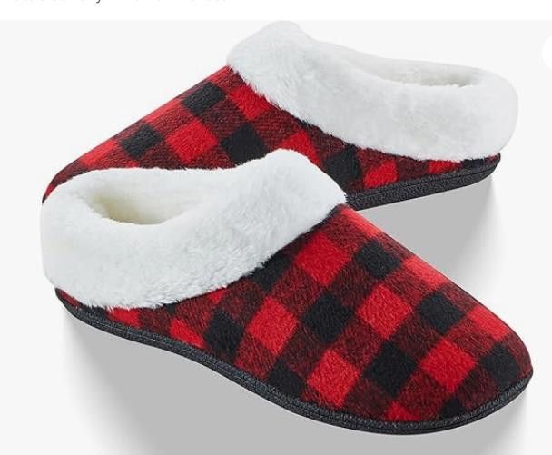 NBDN Nobrandedon Cotton Slippers Plush Lining&Collar, NonSlip SIZE 5 to 5 1/2 Size US 5 / IT 35 - 2 Thumbnail
