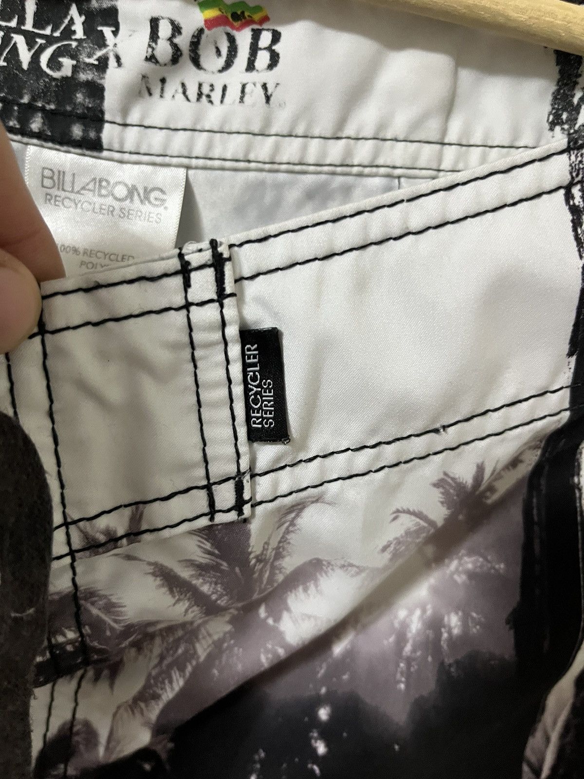 Billabong × Vintage Billabong x Bob Marley Vintage All Overprinted Shorts Size US 36 / EU 52 - 7 Thumbnail