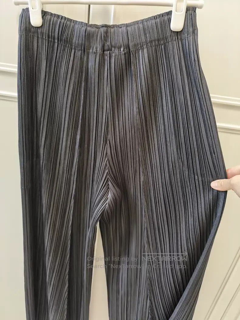 Issey Miyake Issey Miyake Ruffle Pants Carbon Gray Size 25" / US 0 / IT 36 - 4 Thumbnail