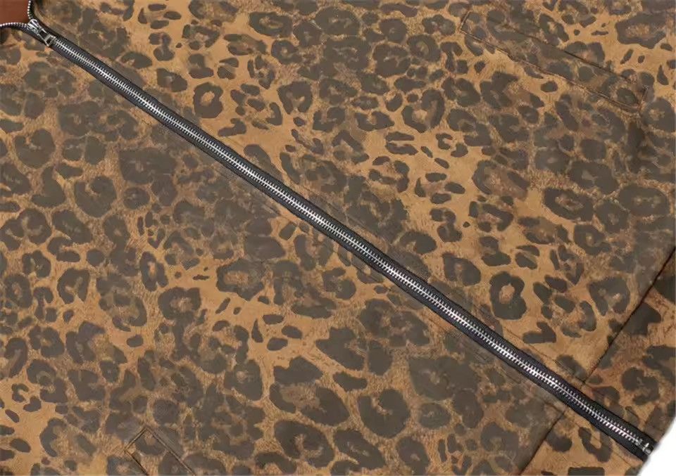 Other Leopard Retro Vintage Style Zipper Jacket Sweatshirt Size US M / EU 48-50 / 2 - 4 Thumbnail