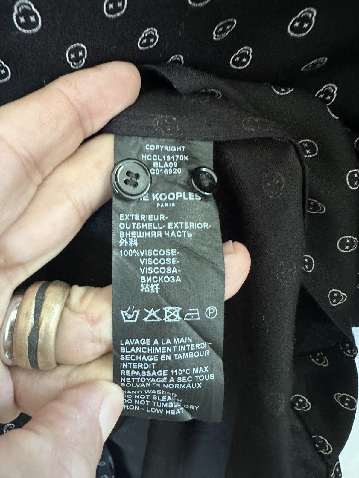 The Kooples NWOT Skull Long-Sleeve Shirt Size US M / EU 48-50 / 2 - 5 Thumbnail