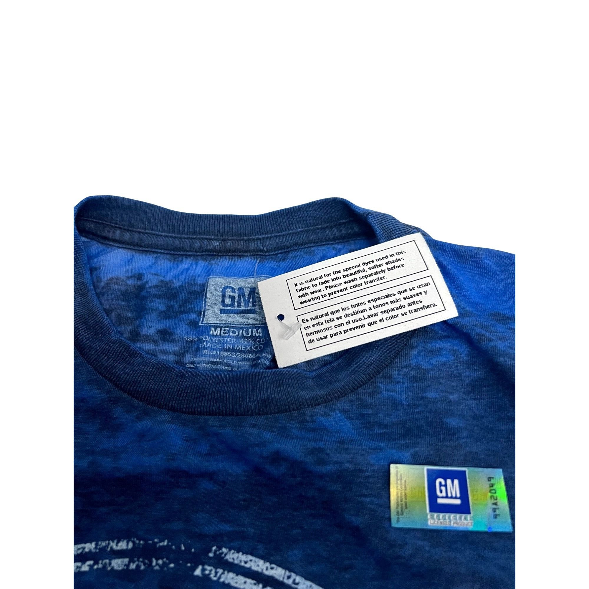 Chevrolet GM Official Licensed Chevy Bowtie Mens Blue Heather Tissue T Size US M / EU 48-50 / 2 - 6 Thumbnail