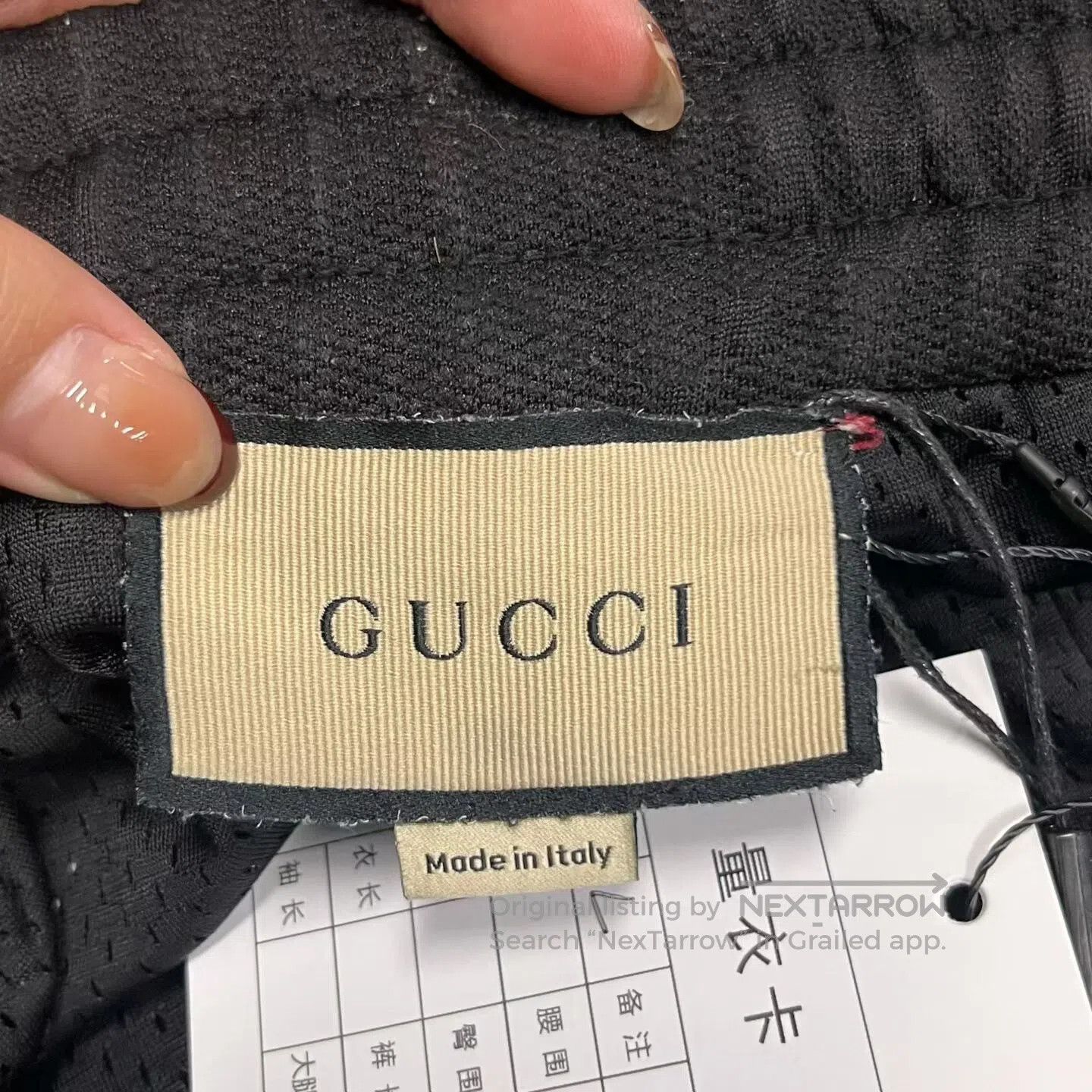 Gucci Guicci size L Logo jacquard tied-strap knitted Bermuda cas Size US 32 / EU 48 - 2 Thumbnail