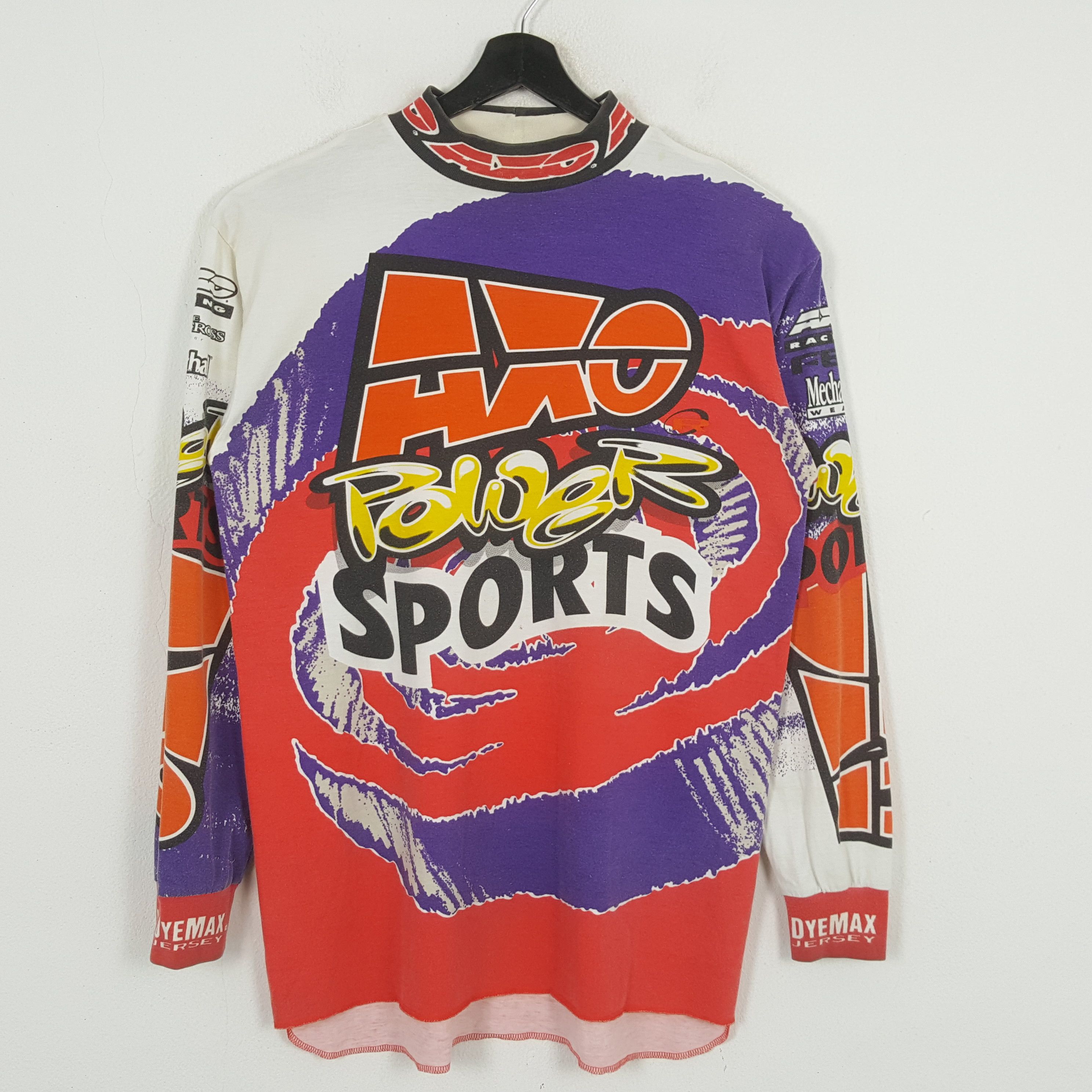 Vintage AXO POWER SPORTS Motocross Racing Style Tshirt C276N78 Size US L / EU 52-54 / 3 - 1 Thumbnail
