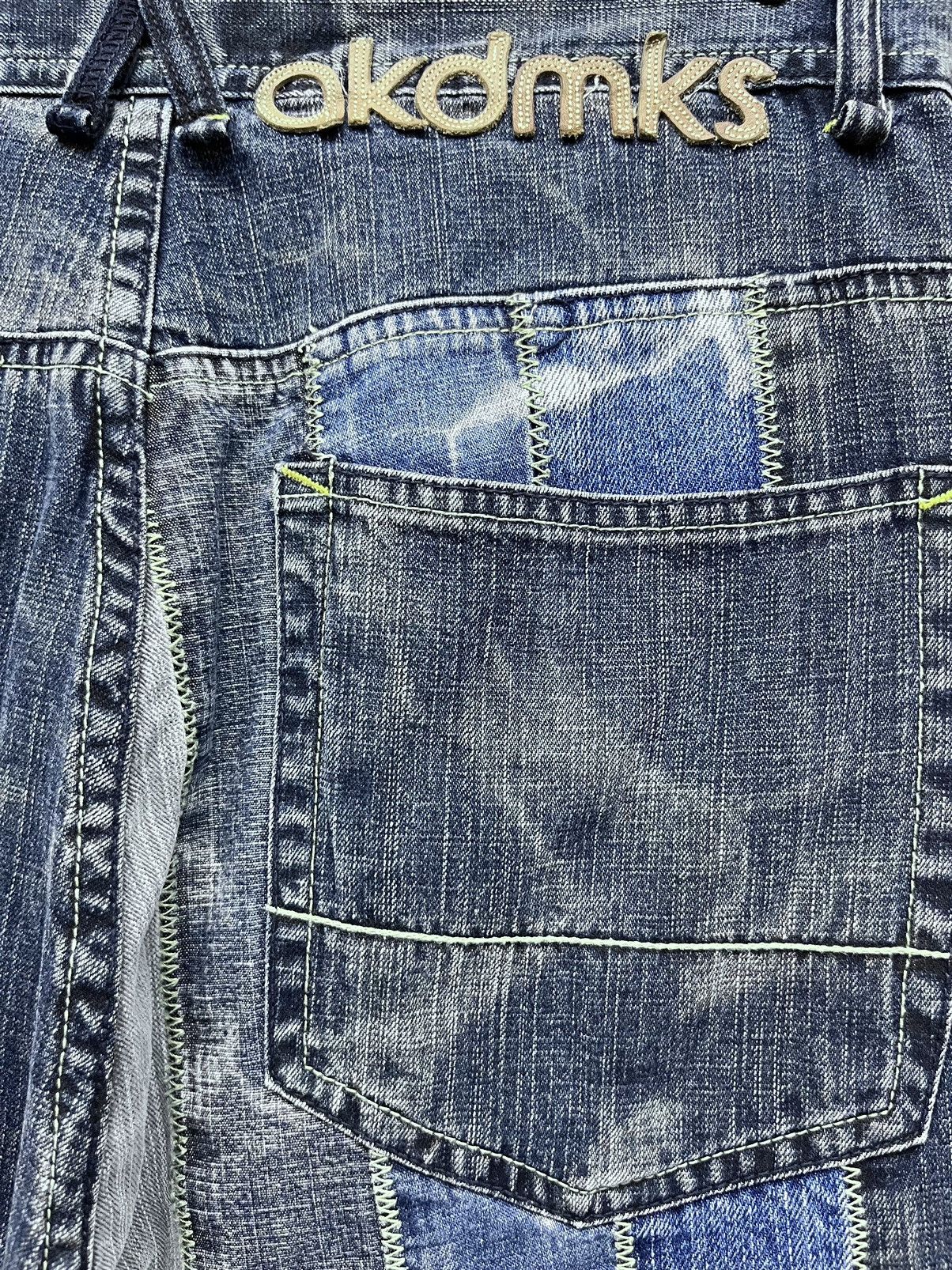 Akademiks AKADEMIKS Hybrid Vertical Spliced Atmosphere Acid WashJeans Size US 30 / EU 46 - 9 Thumbnail
