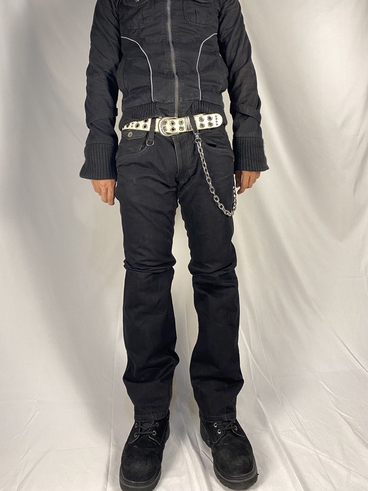 Tornado Mart 2000 Hideways Nicole Lace Up Spiral Flared Punk Gothic Style Size US 32 / EU 48 - 4 Thumbnail