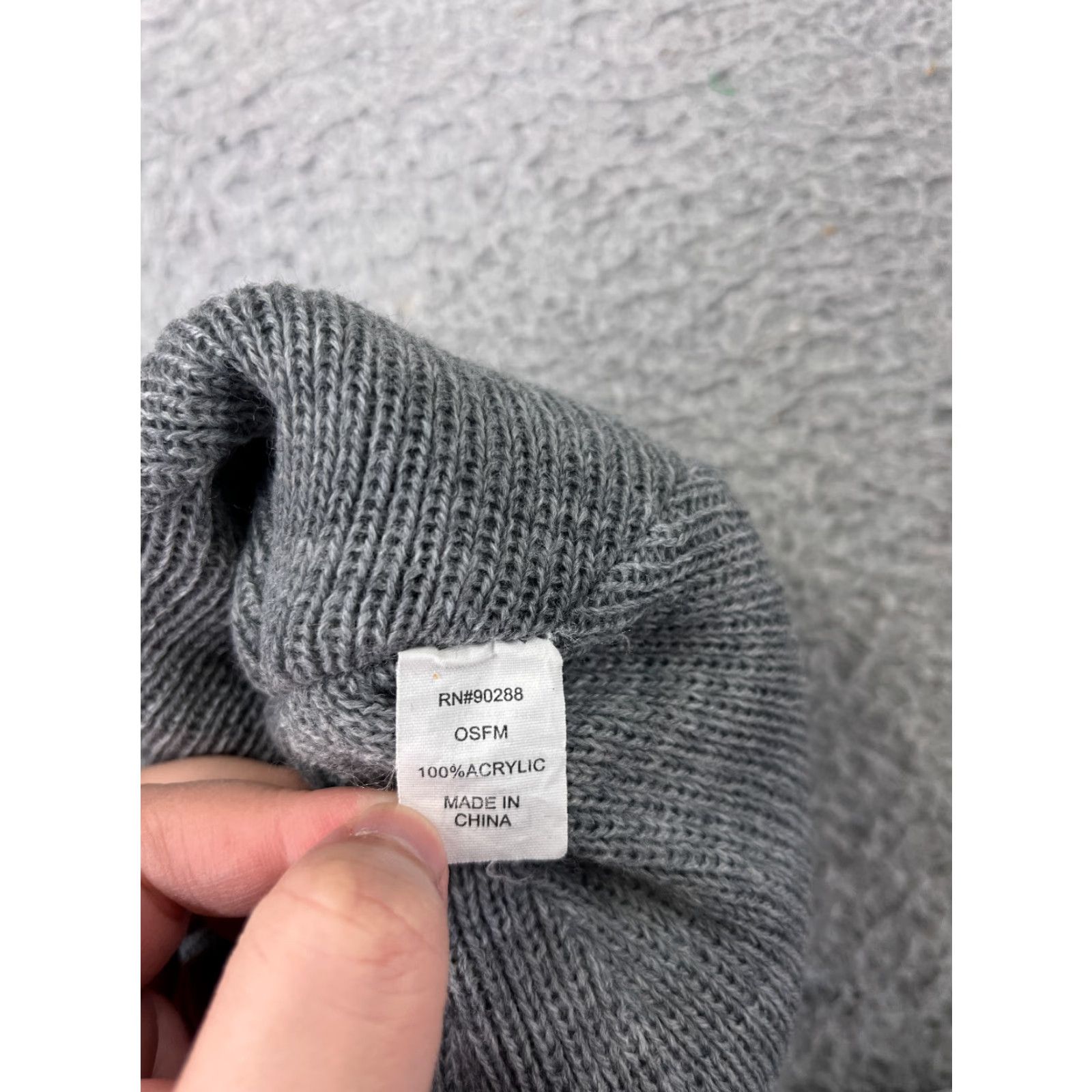 Adidas Adidas Beanie Mens Knit Logo 100% Acrylic One Size Gray Ski Hat/Cap Beanie Mens Size ONE SIZE - 6 Thumbnail