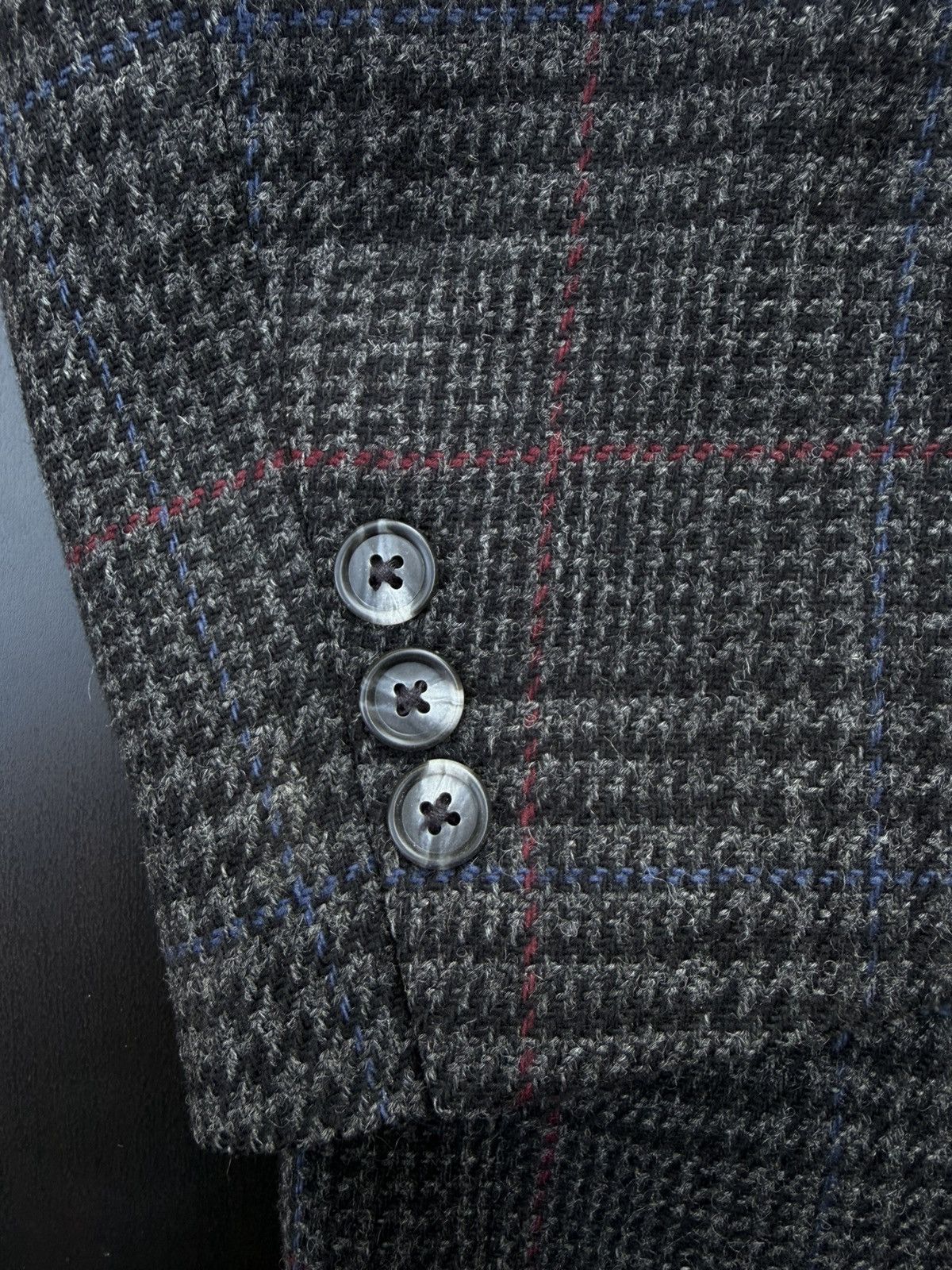 Burberry Burberrys 1980s–90s Pure Wool Glen Plaid Sport Coat Blazer Size 46R - 8 Thumbnail