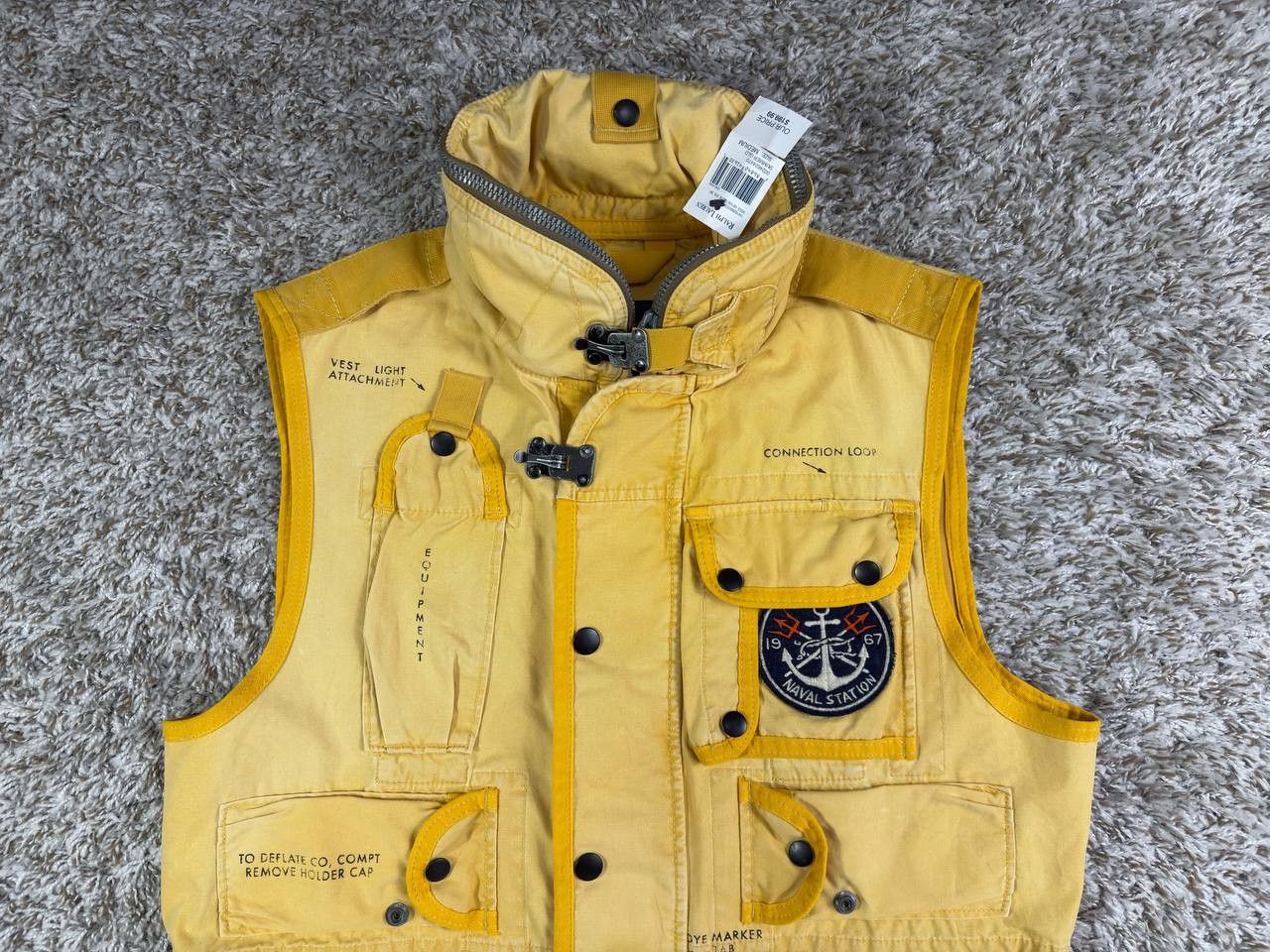 Polo Ralph Lauren Vintage Polo Ralph Lauren Naval Station Utility Vest Size US M / EU 48-50 / 2 - 2 Thumbnail