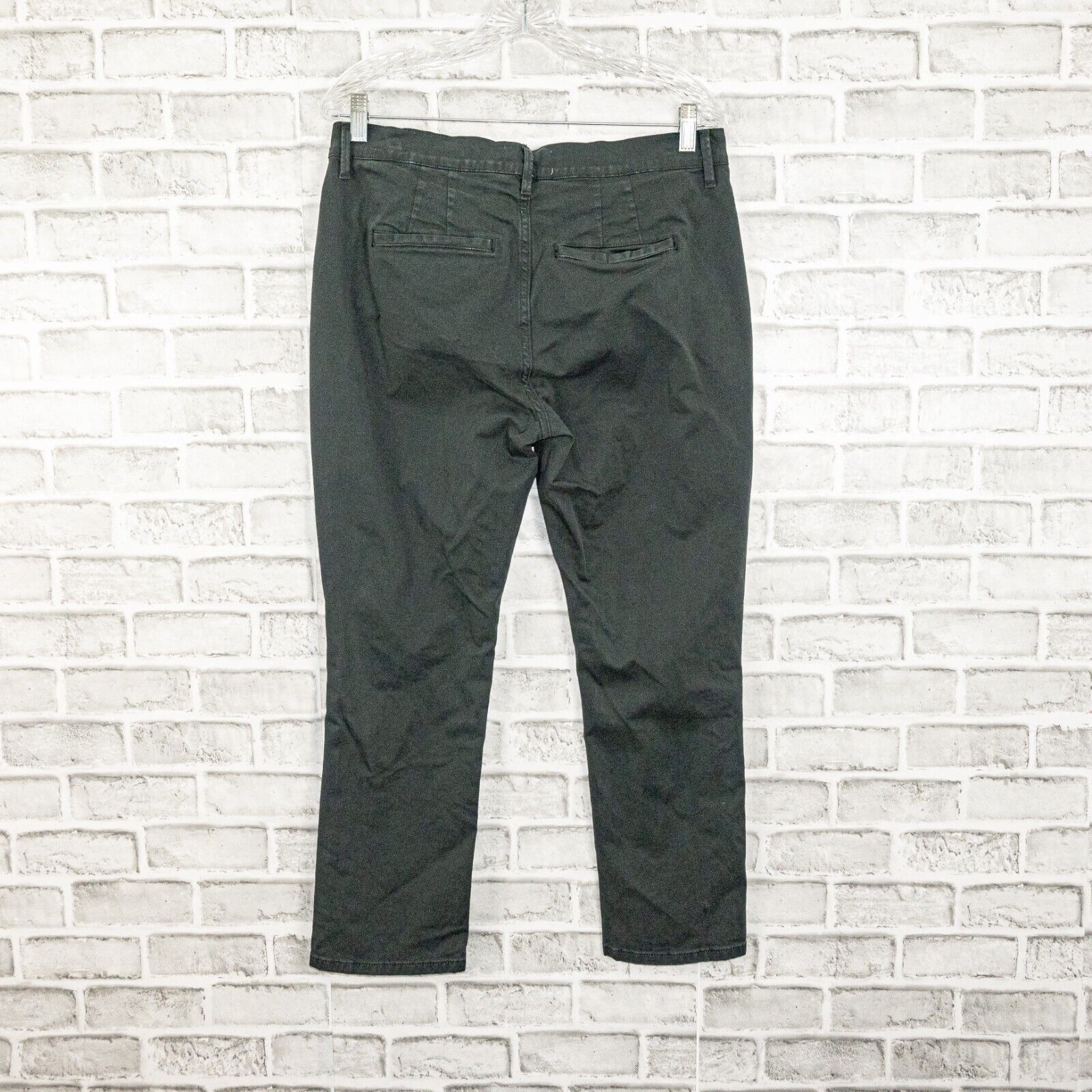 Frame Frame Denim Size 28 Le Beau Cropped Chino Pants Washed Black Size 28" / US 6 / IT 42 - 3 Thumbnail