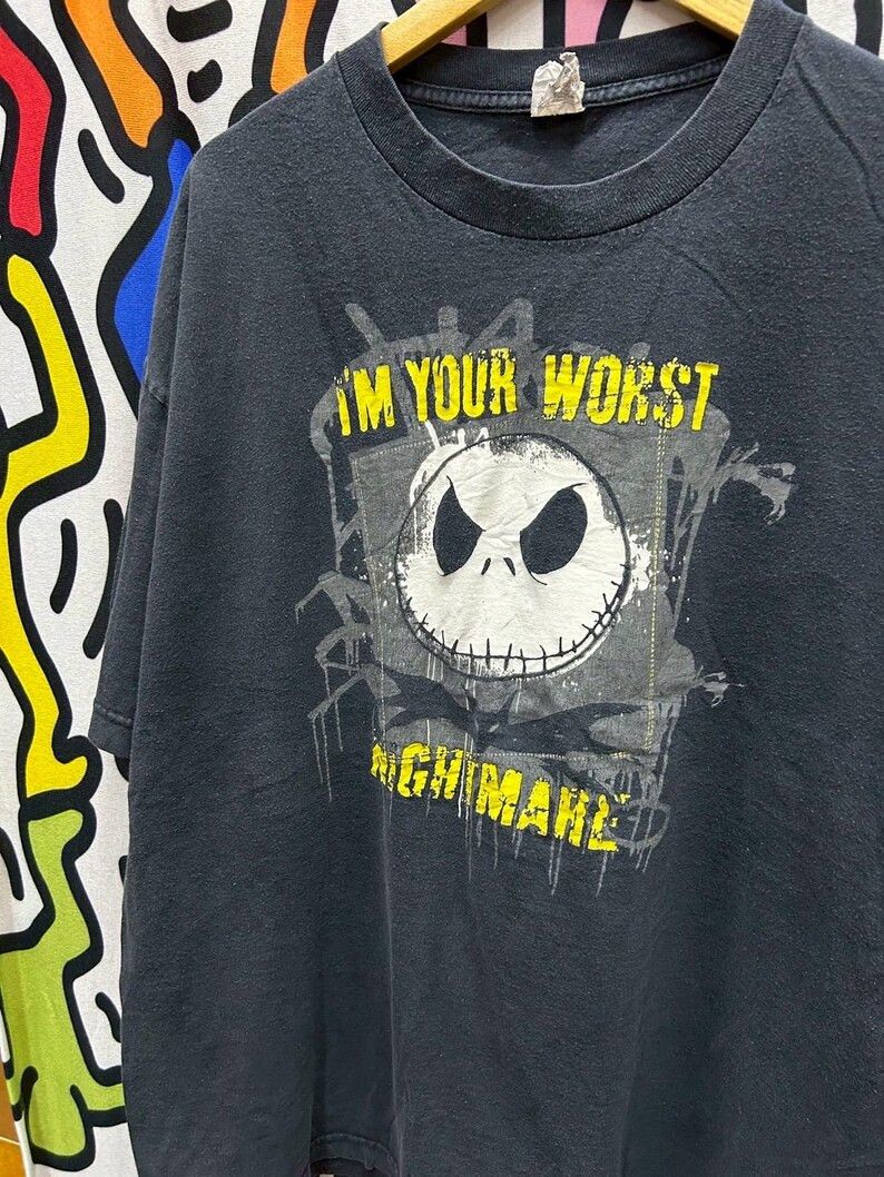 Vintage Vintage 2000s Nightmare before christmas tshirt size 2XL Size US XXL / EU 58 / 5 - 1 Thumbnail