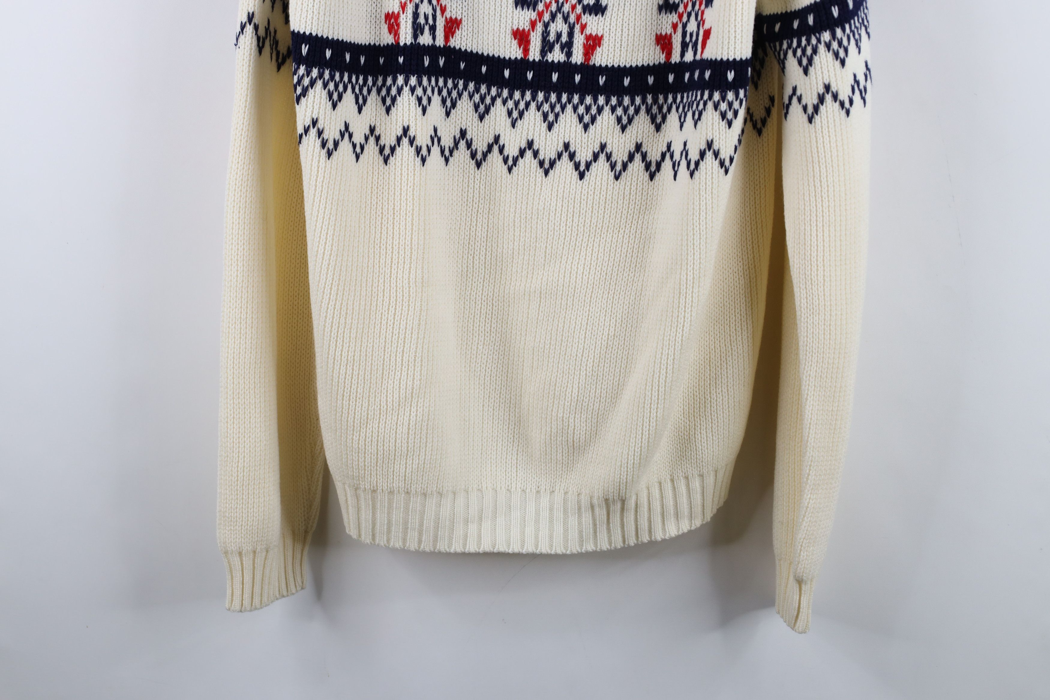Vintage Vintage 60s 70s Mid Century Modern Ribbed Knit Sweater Size L / US 10 / IT 46 - 3 Thumbnail