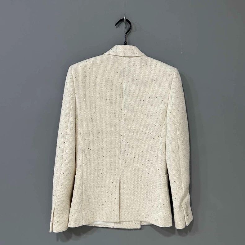 Saint Laurent Paris Saint Laurent Paris Sequined tweed double-breasted blazer 2 Size 42R - 3 Thumbnail