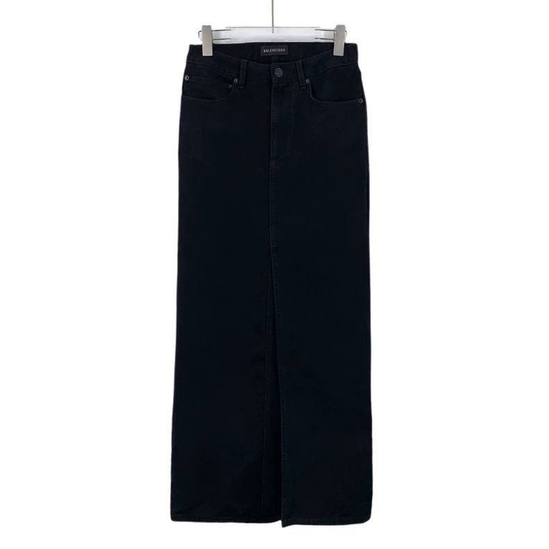 Other Balenciaga Black cotton denim skirt Size 24" / US 00 / IT 34 - 1 Thumbnail