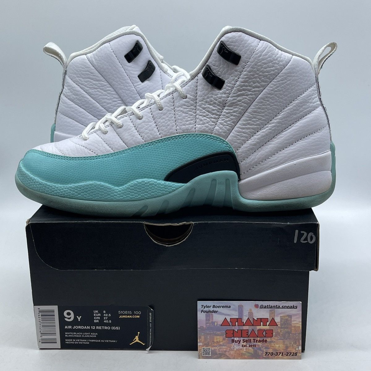 Jordan Brand Air Jordan 12 light aqua Size US 9 / EU 42 - 1 Thumbnail